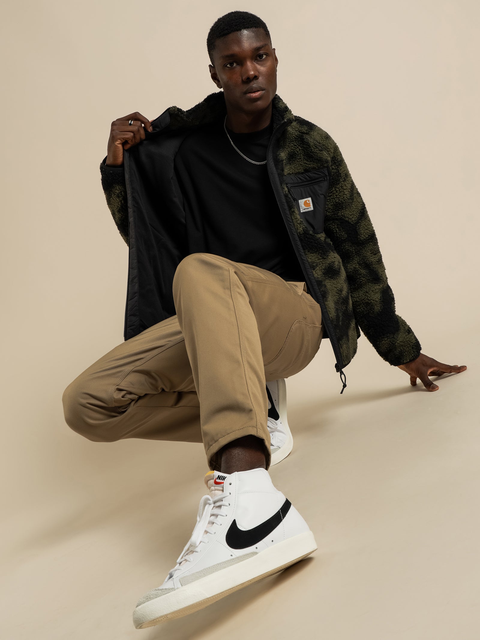 Prentis Liner Sherpa Jacket in Camouflage