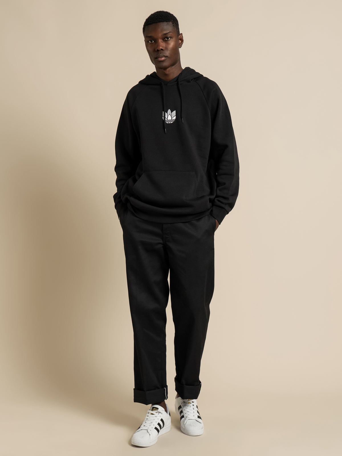 Adidas 3D Trefoil Hoodie | Black