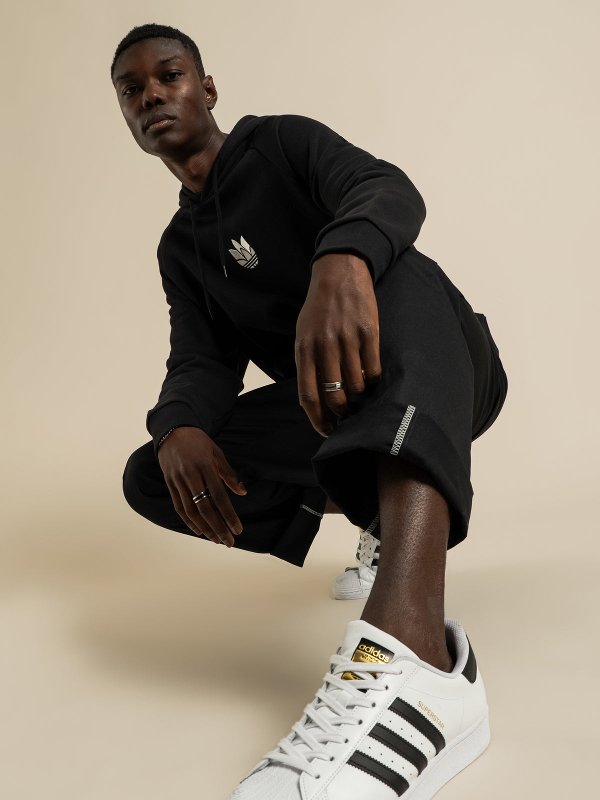 Adidas 3D Trefoil Hoodie | Black