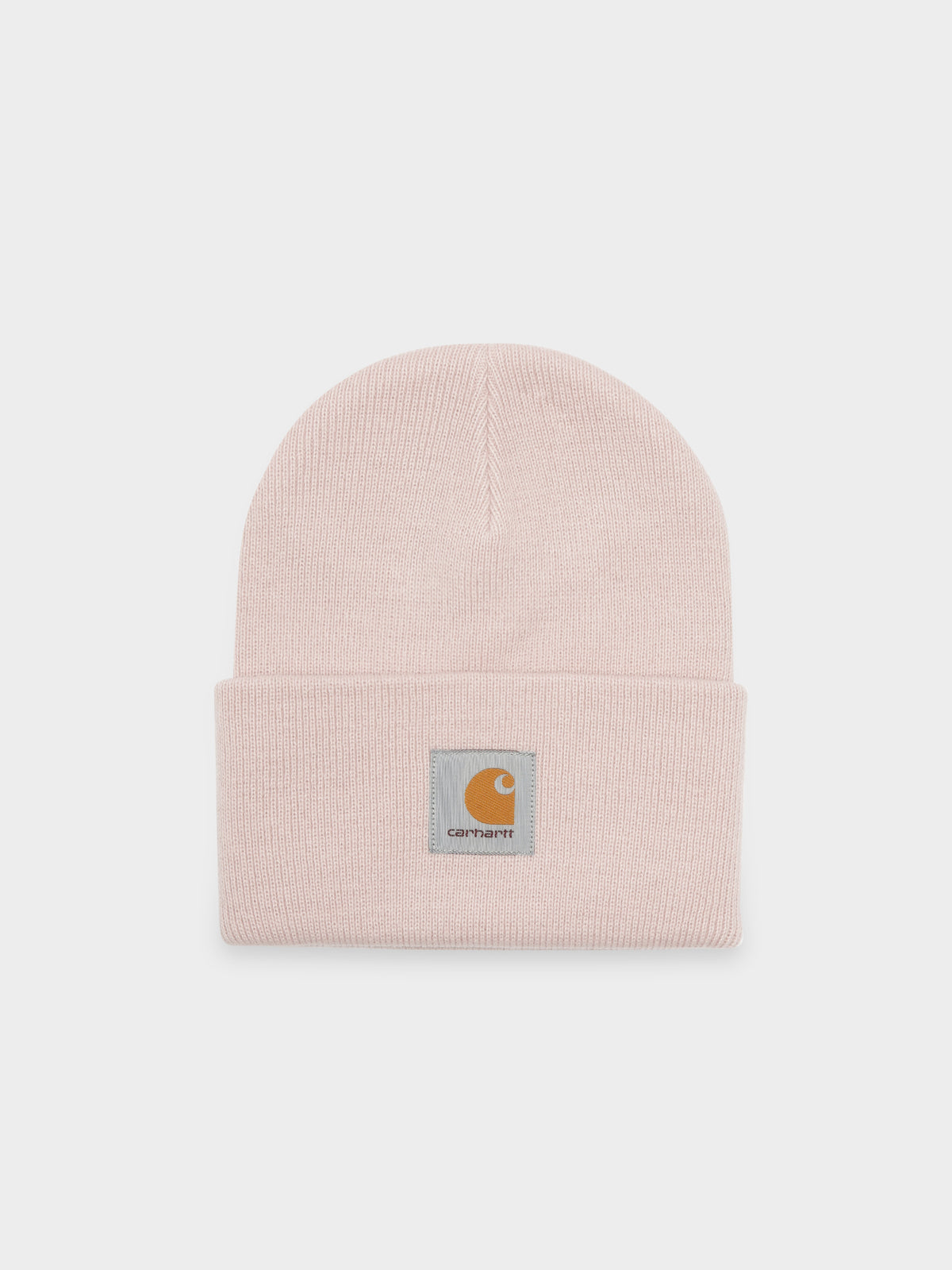 Acrylic Watch Hat Beanie in Frosted Pink