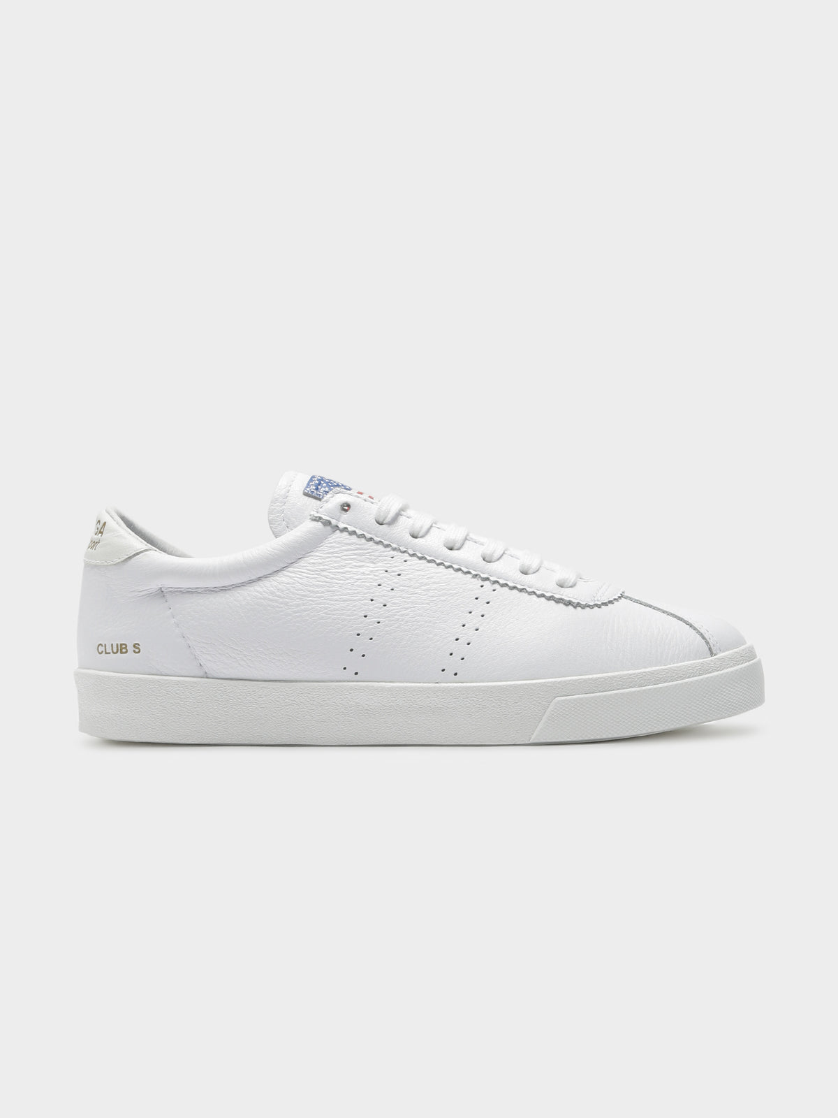 Unisex 2869 Club Comfleau USA Sneakers in White