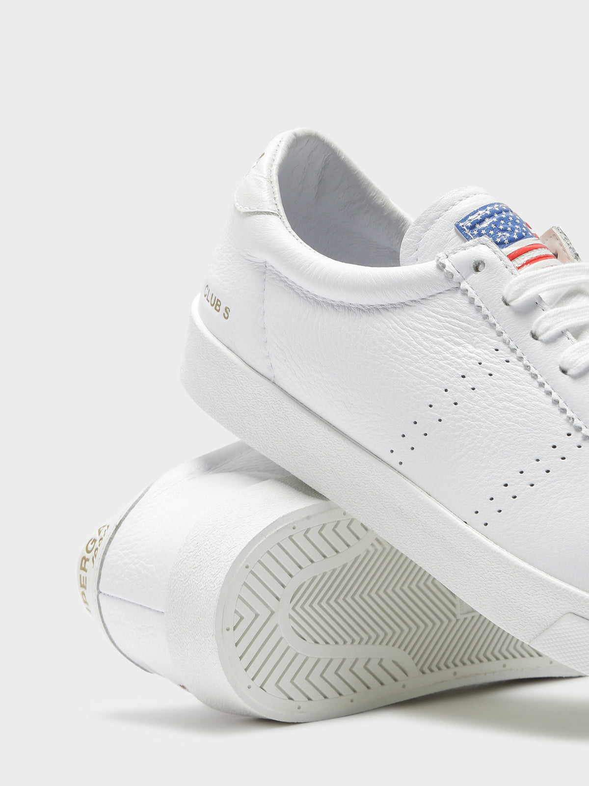 Unisex 2869 Club Comfleau USA Sneakers in White