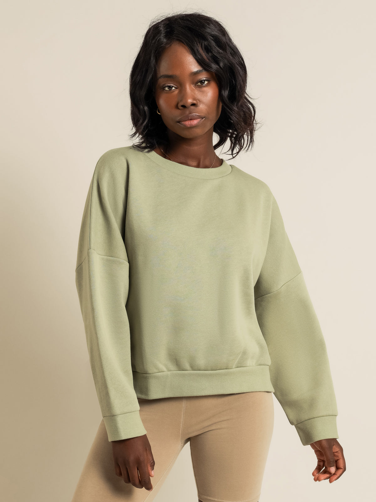 Carter Classic Oversized Sweater in Washed Sage
