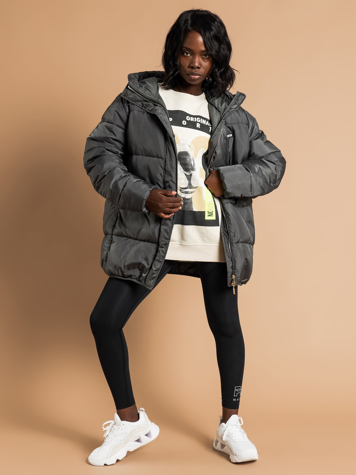 Momentum Puffer Jacket in Charcoal