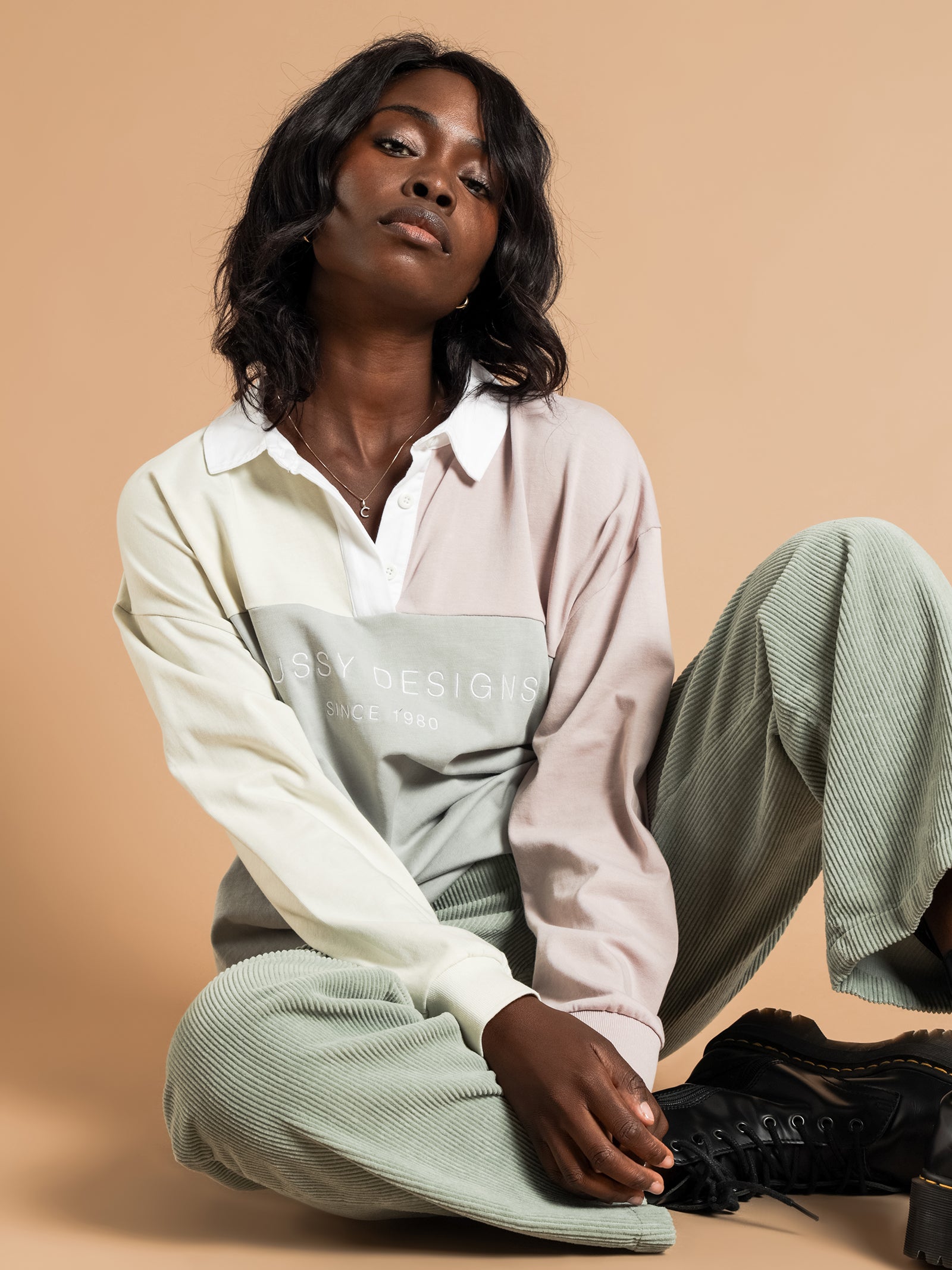 Hazel Panelled Rugby Jumper