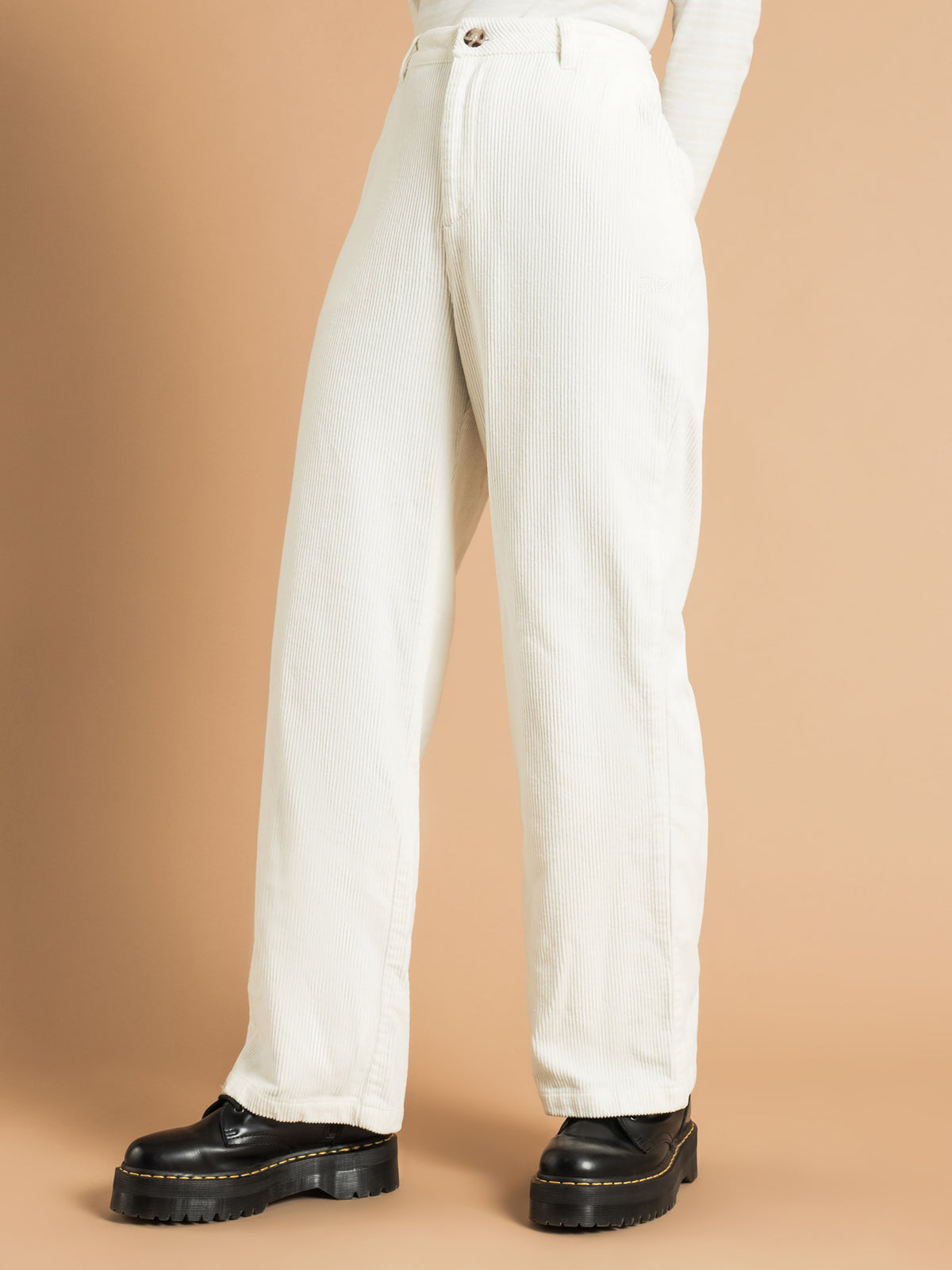 Claudette Cord Pants in White