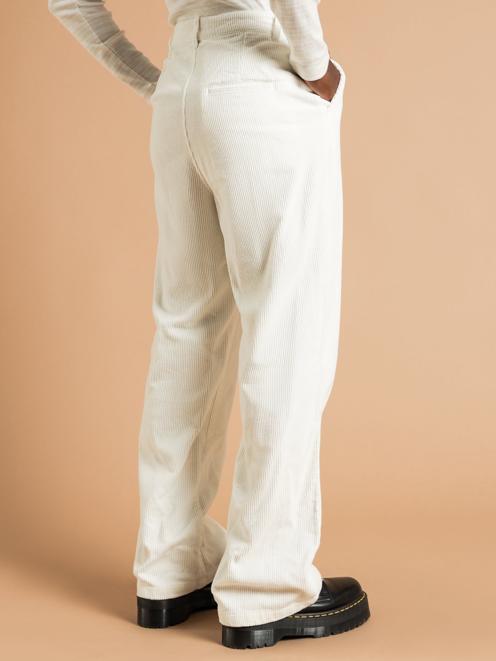Stussy Claudette Cord Pants White Glue Store