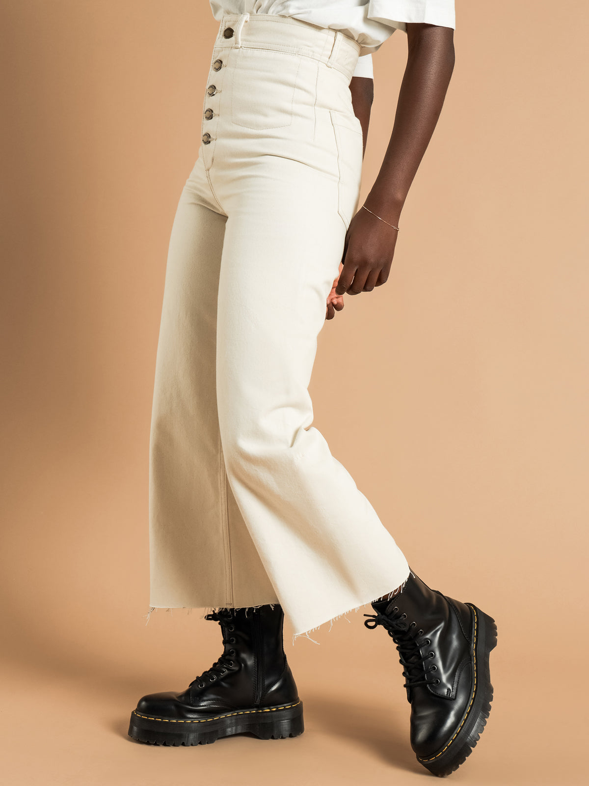 Belle Button Jeans in Unbleached