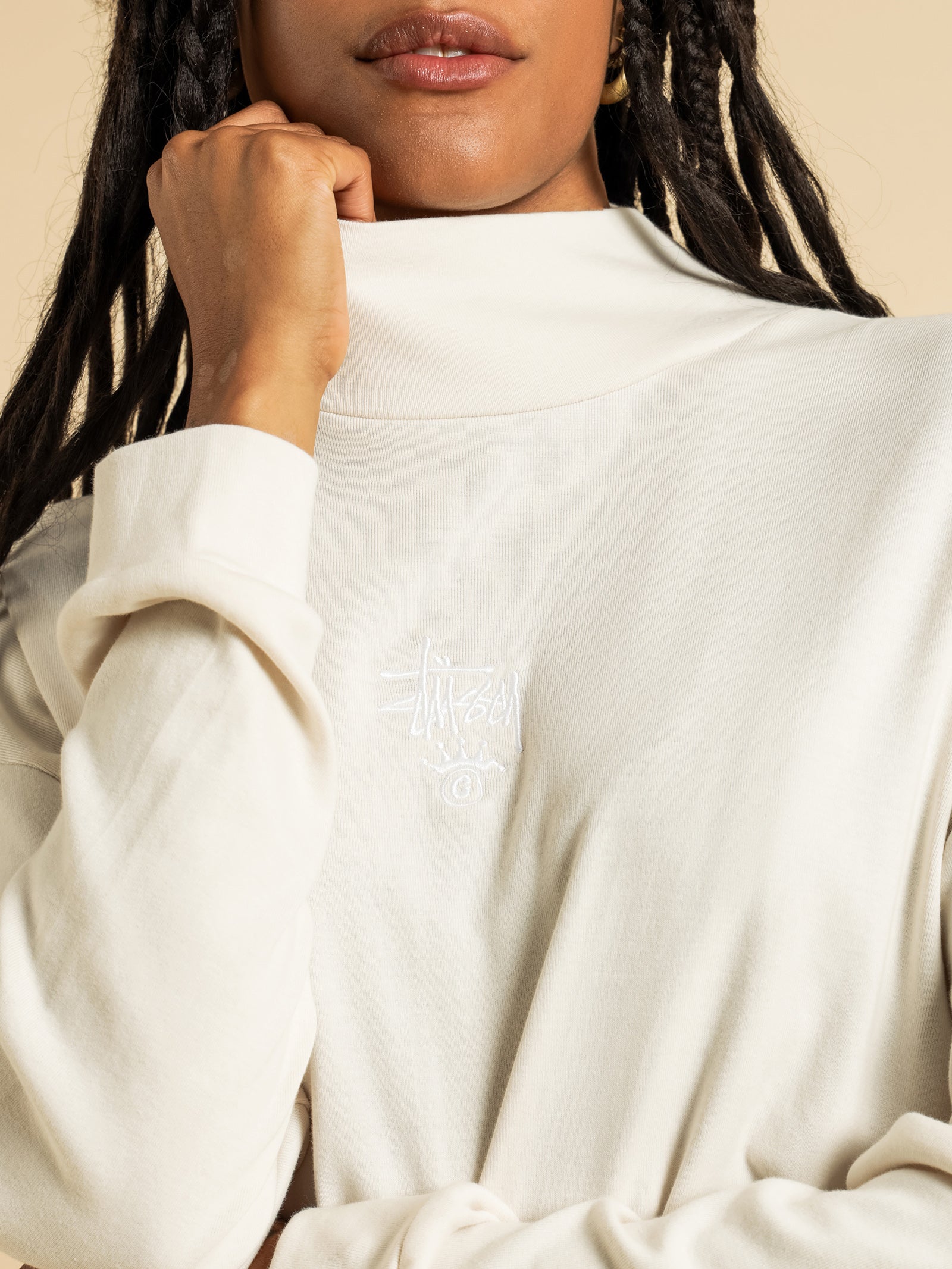 Ellen Rib Turtleneck Long Sleeve Top