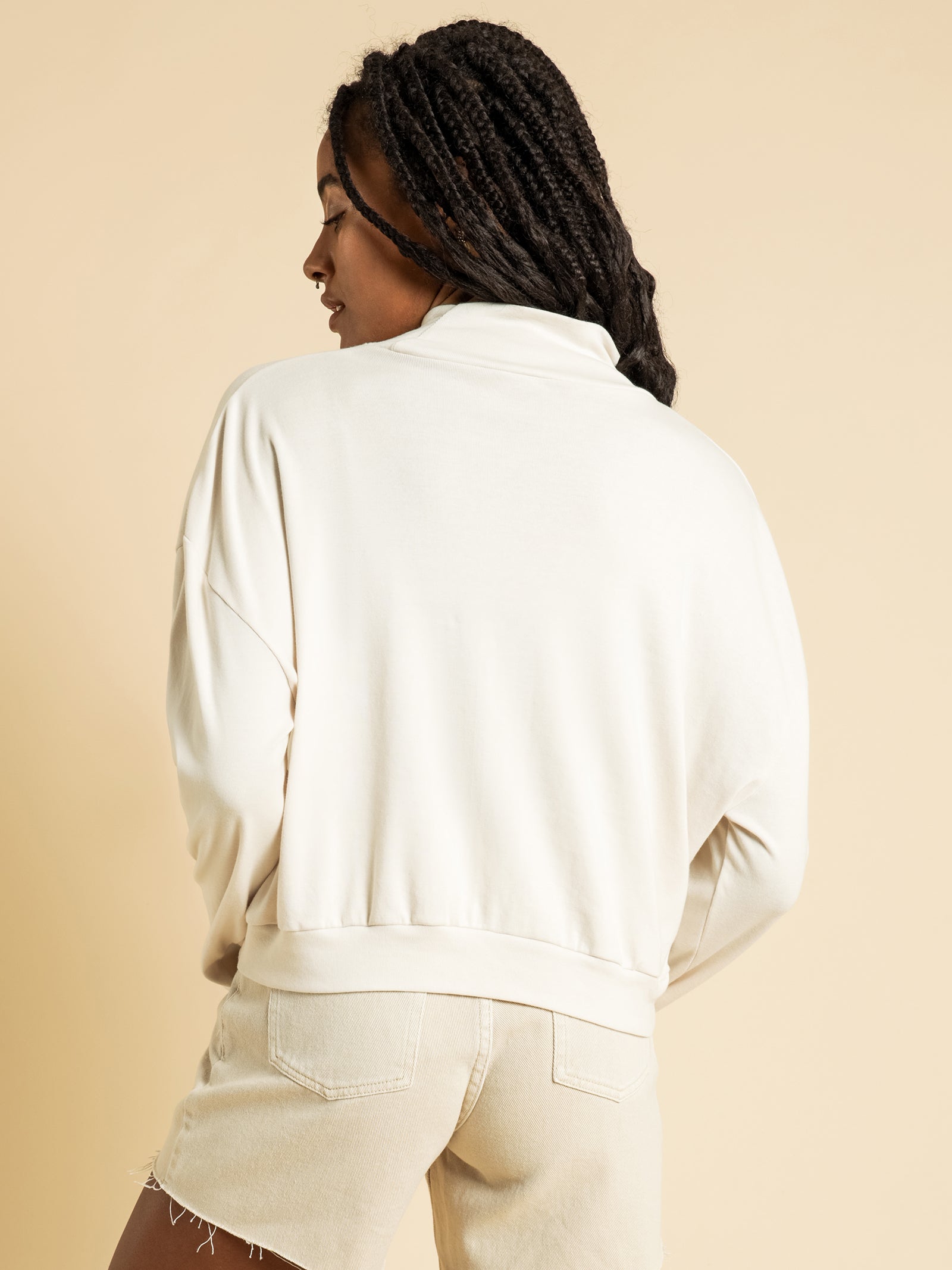 Ellen Rib Turtleneck Long Sleeve Top