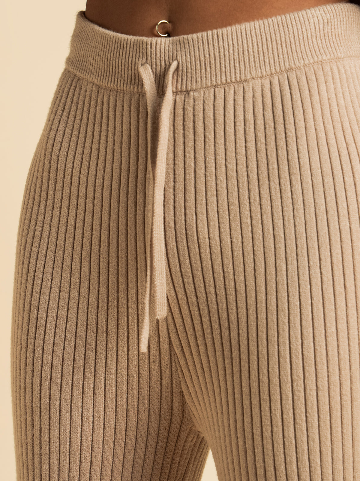 Celia Knit Pants in Mocha