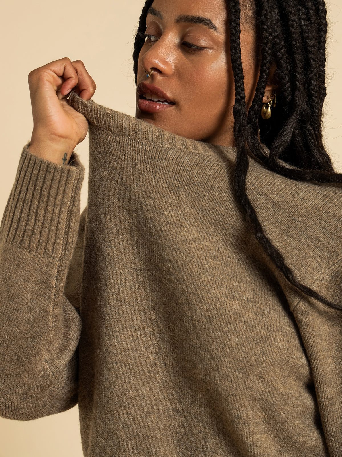 Nude Lucy Ari Knit Jumper | Mocha