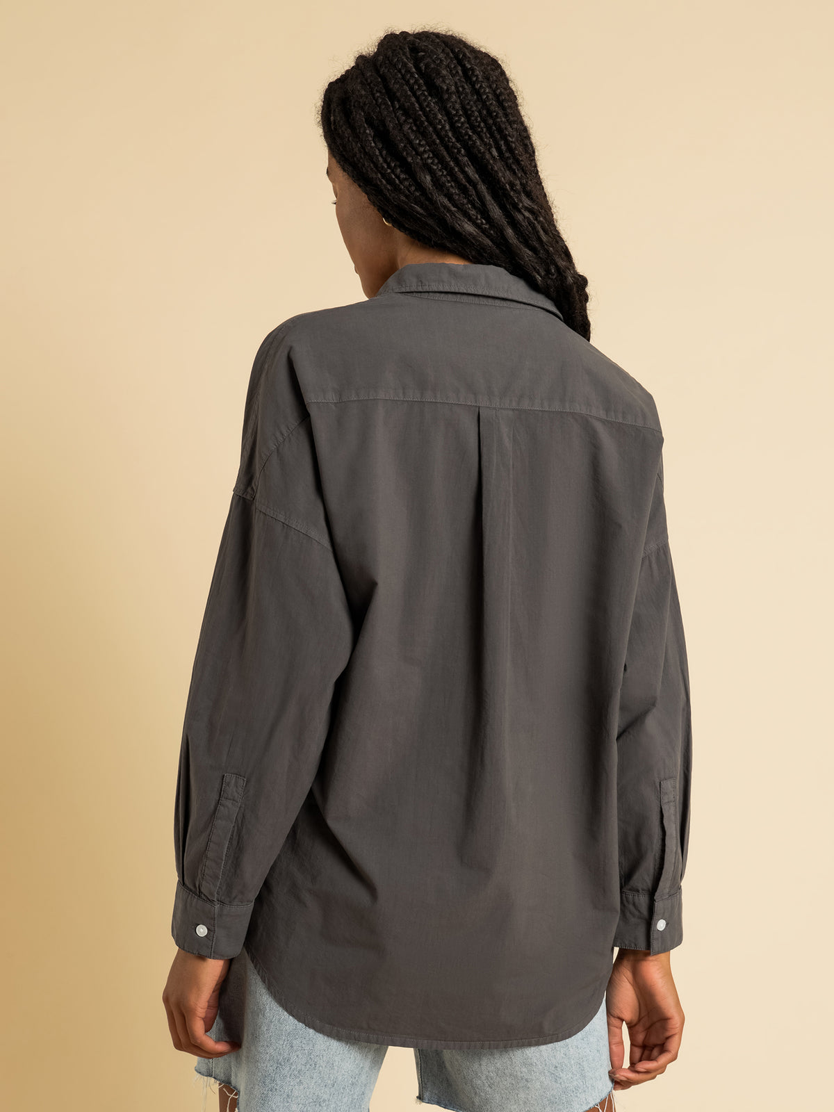 Nude Lucy Naya Washed Cotton Shirt | Coal