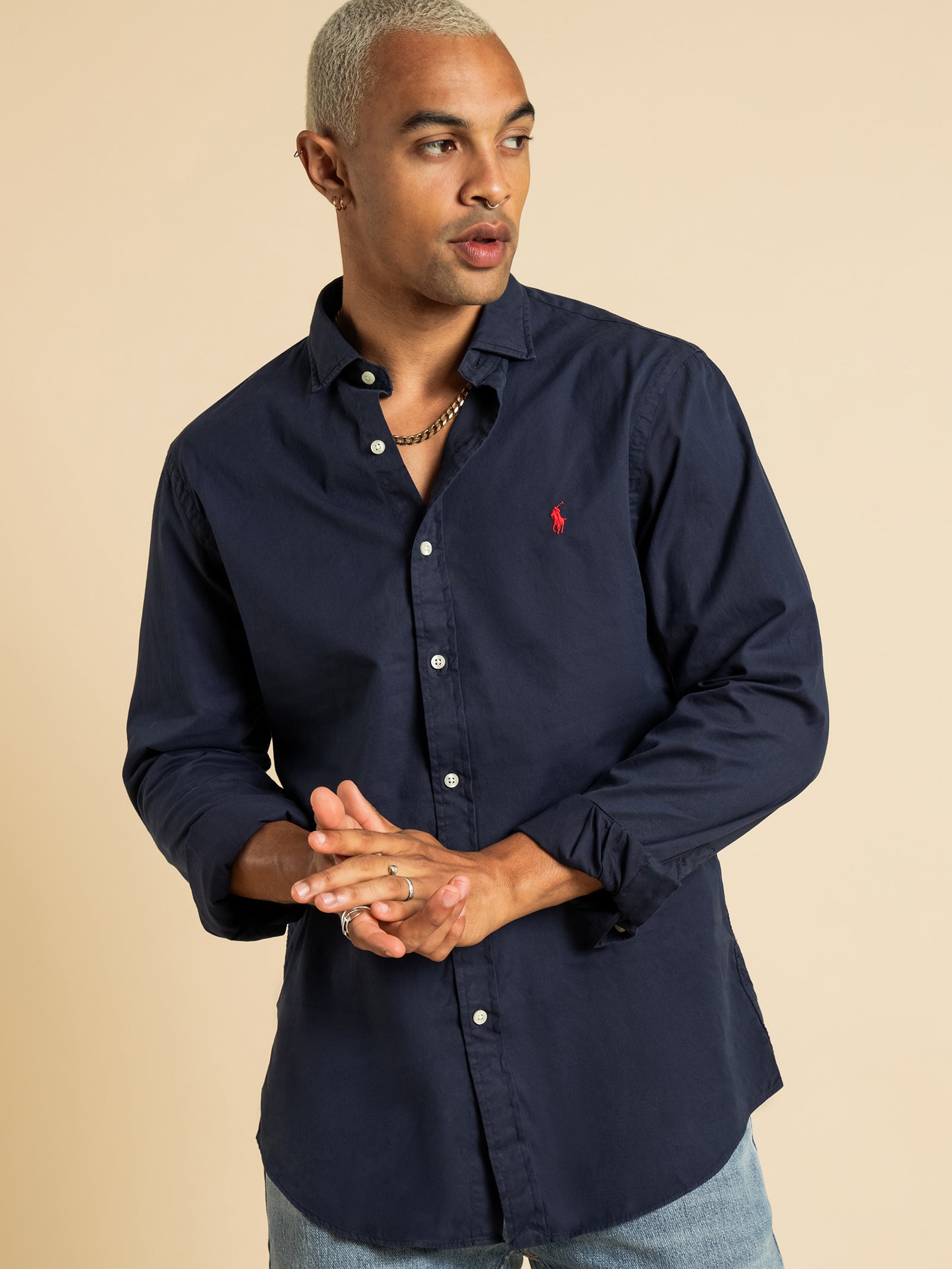 Slim Fit Button Up Shirt