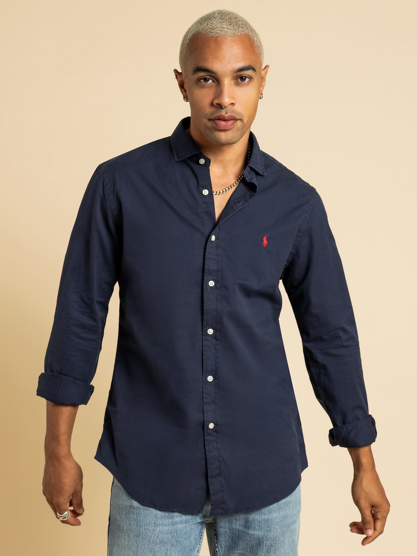 Slim Fit Button Up Shirt