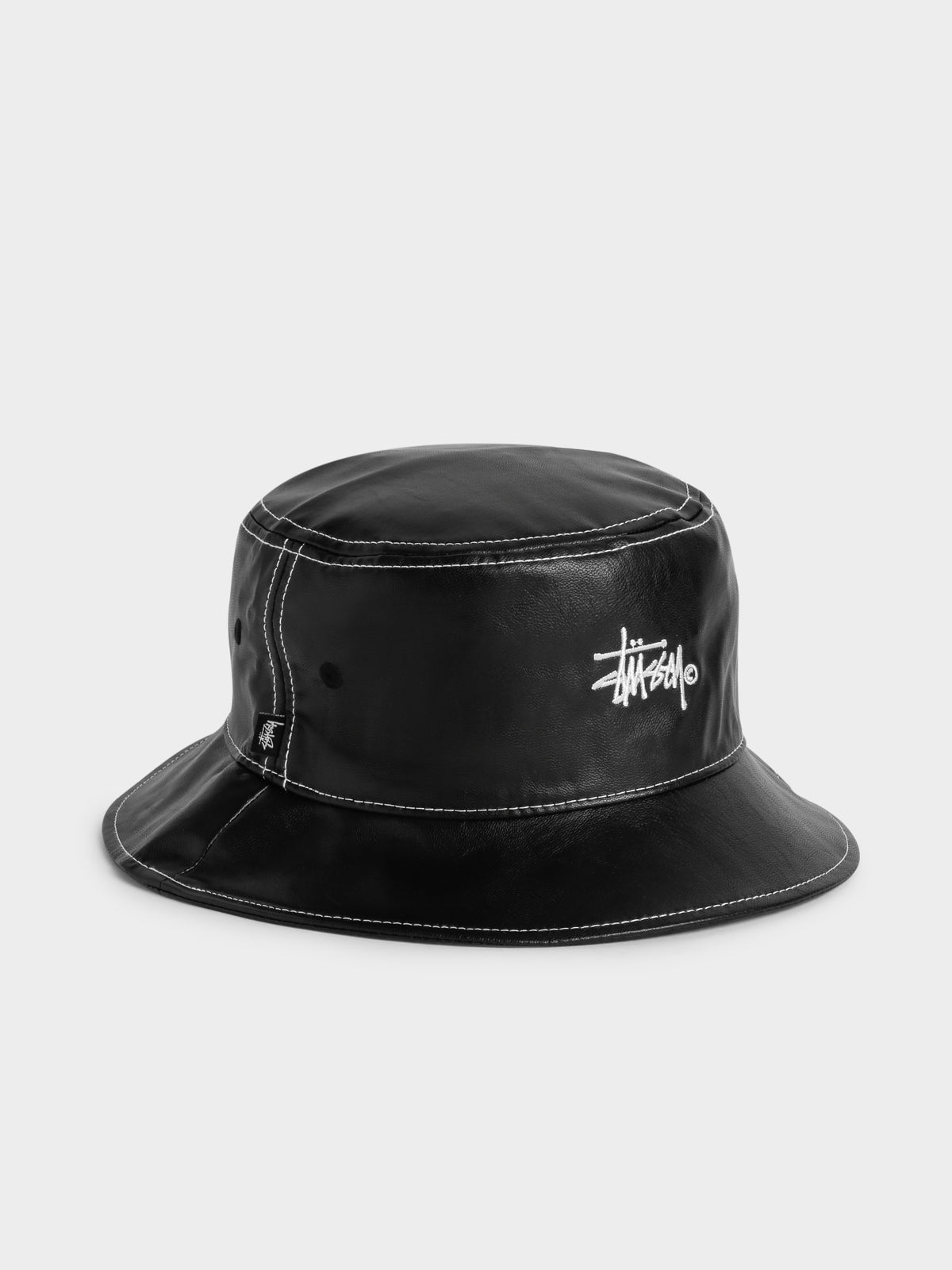 Graffiti Contrast Bucket Hat in Black