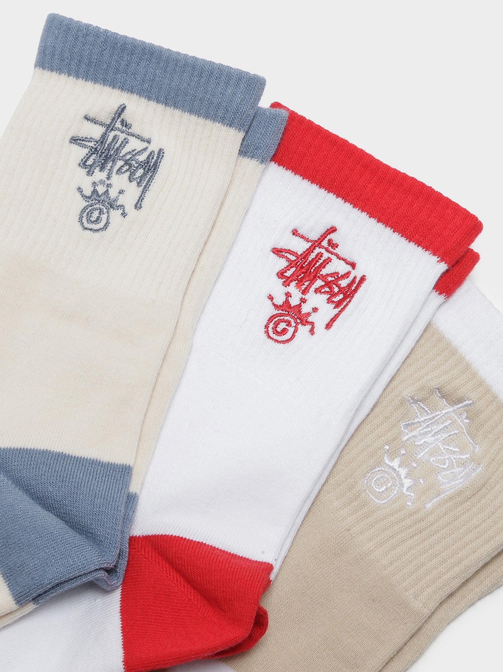 Graffiti 3 Pack Crown Socks