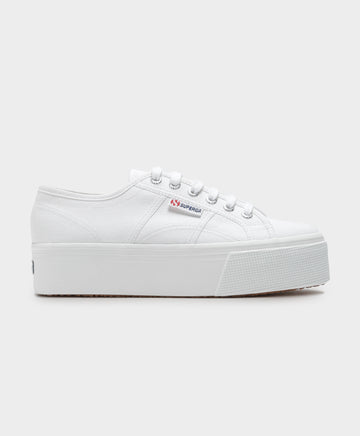 Womens 2790 Linea Up and Down Platform Sneakers in White