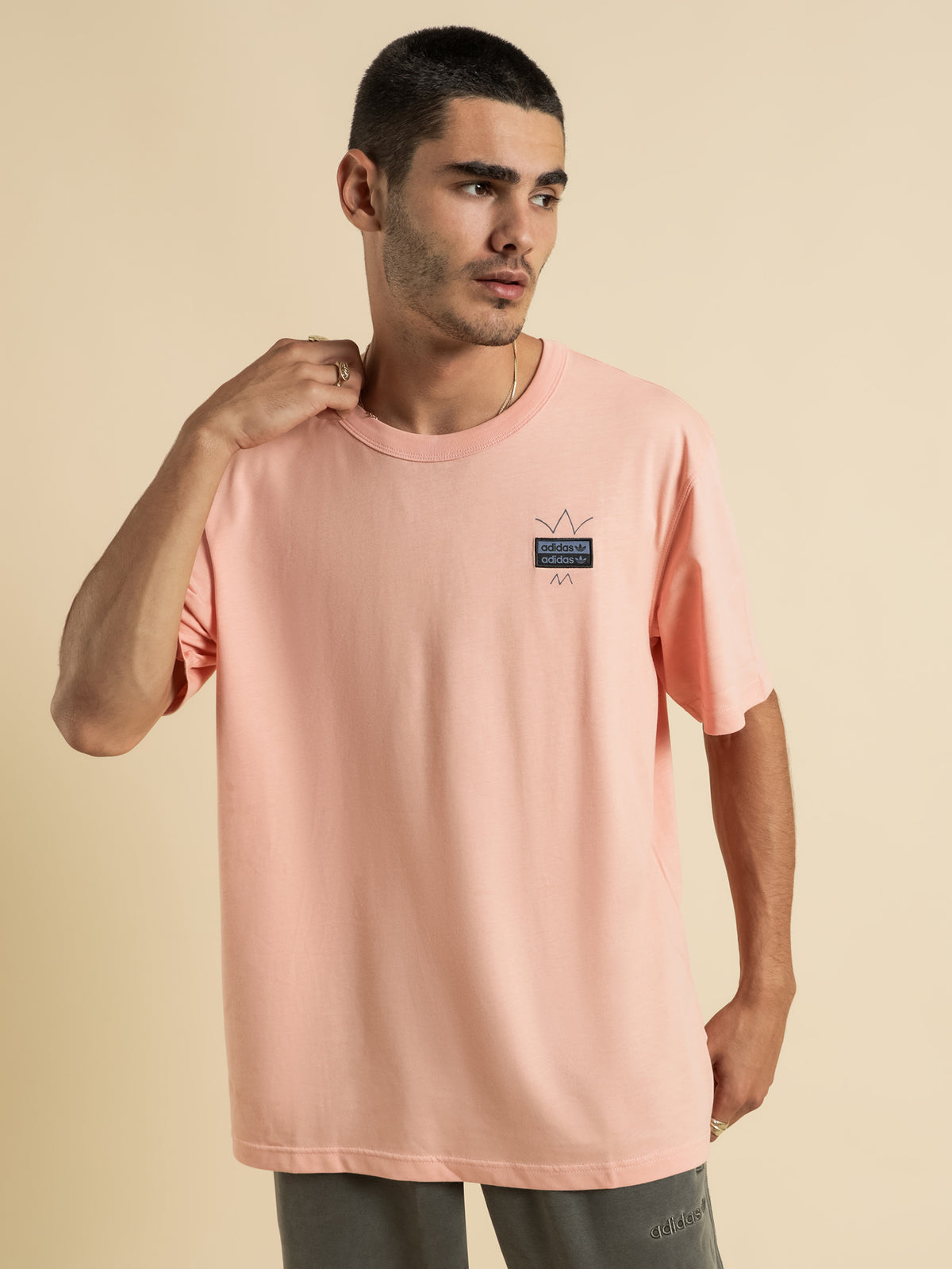 R.Y.V Abstract Original T-Shirt in Dust Pink