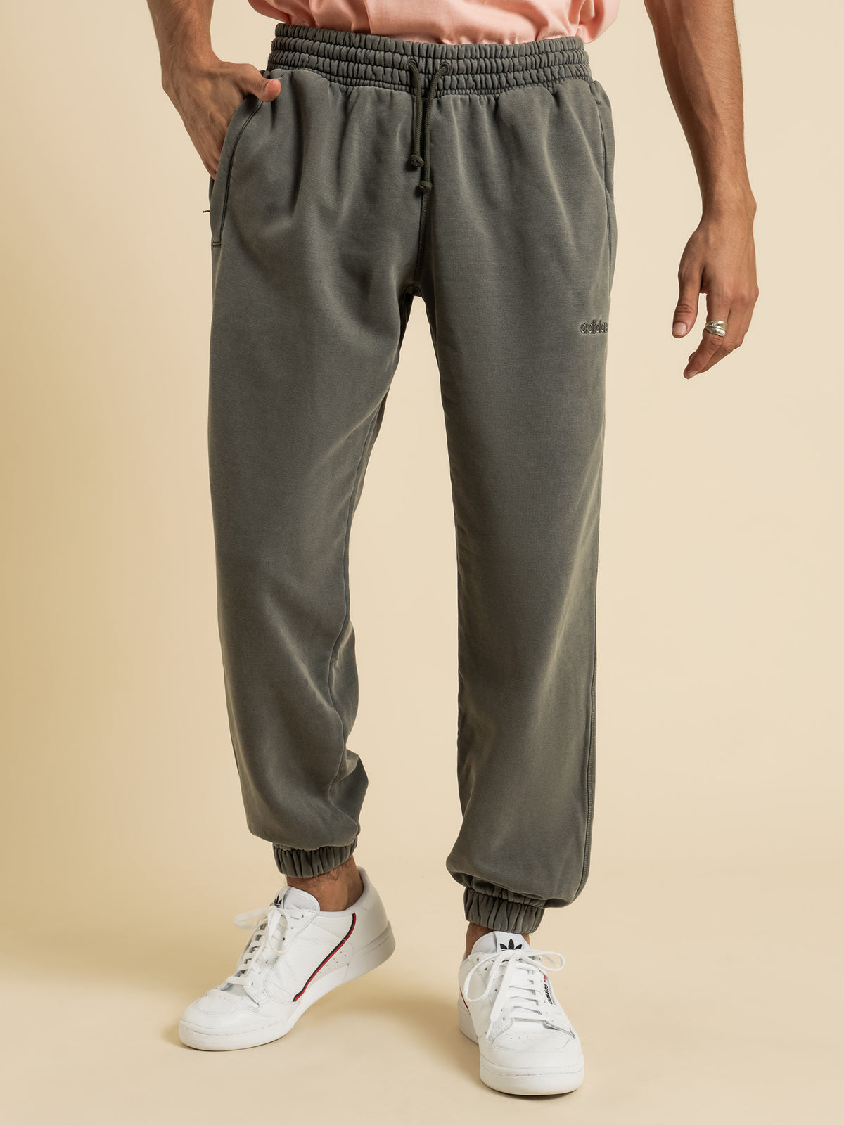 Adidas Overdyed Trackpants | Olive