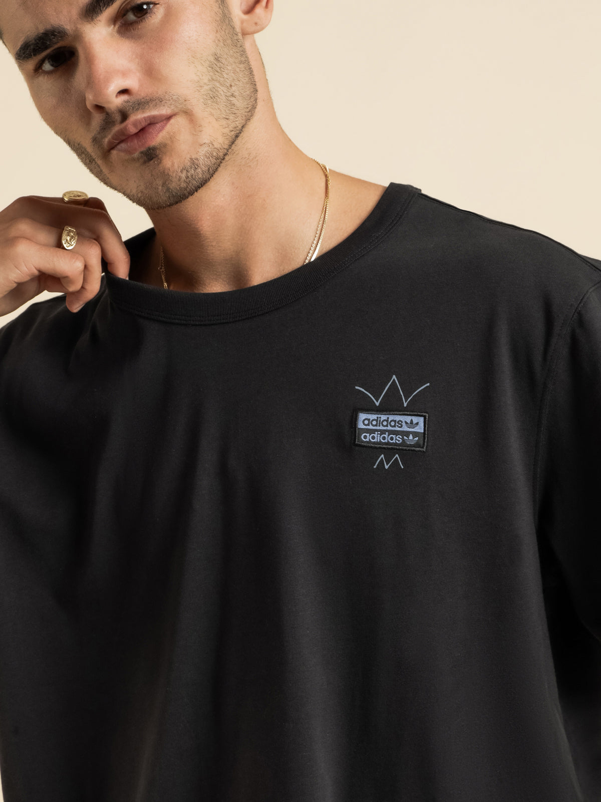 R.Y.V Abstract Original T-Shirt in Black