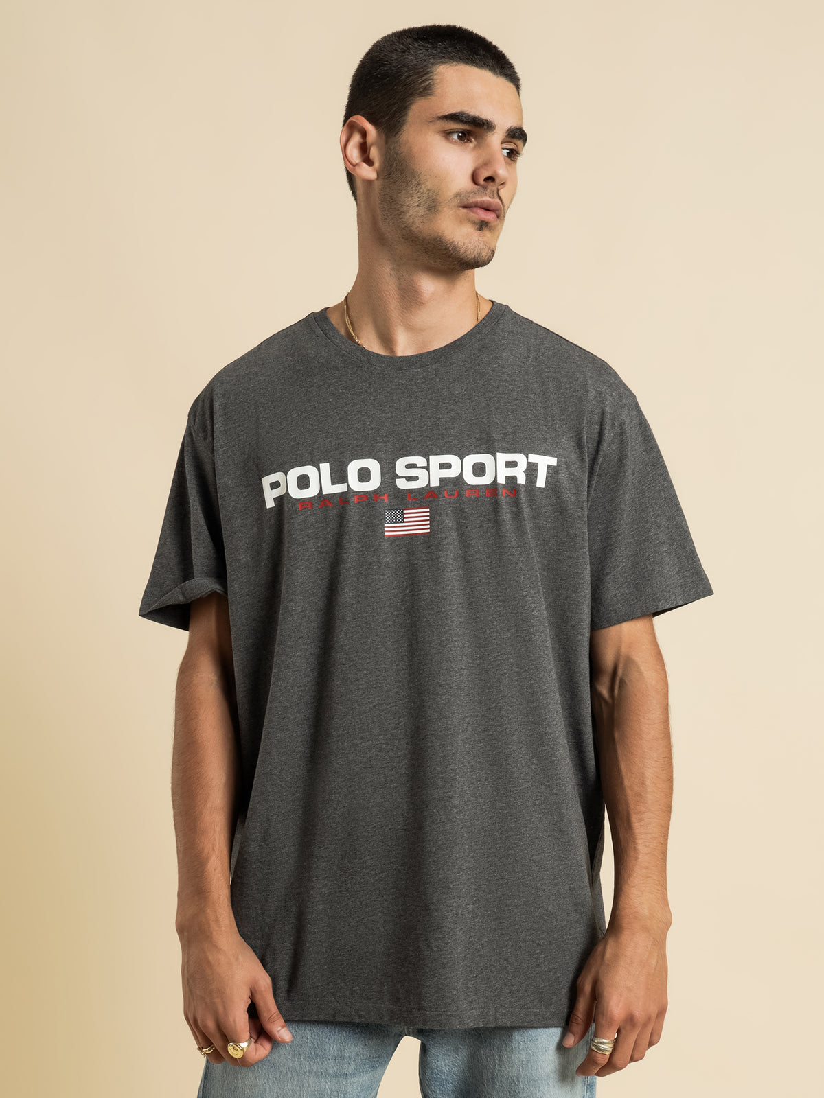 Polo Sport T-Shirt in Dark Grey