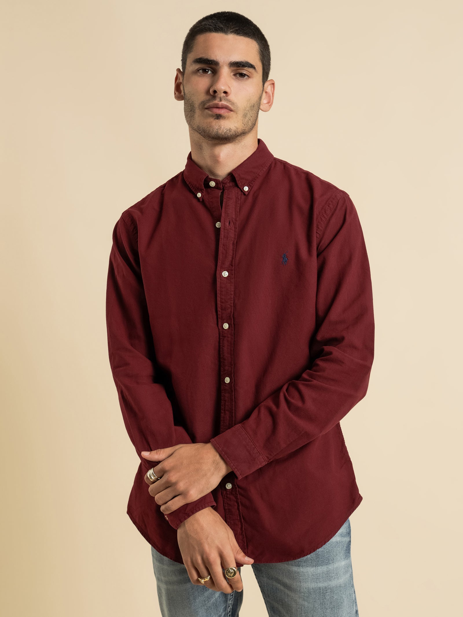 Slim Fit Button Up Shirt