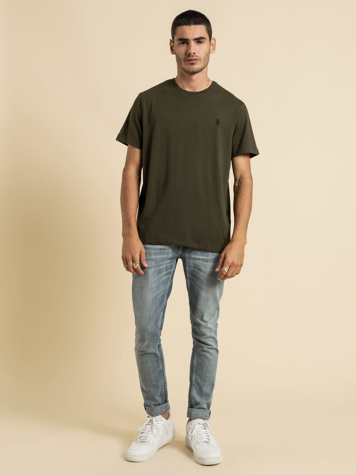 Custom Slim Fit T-Shirt in Green