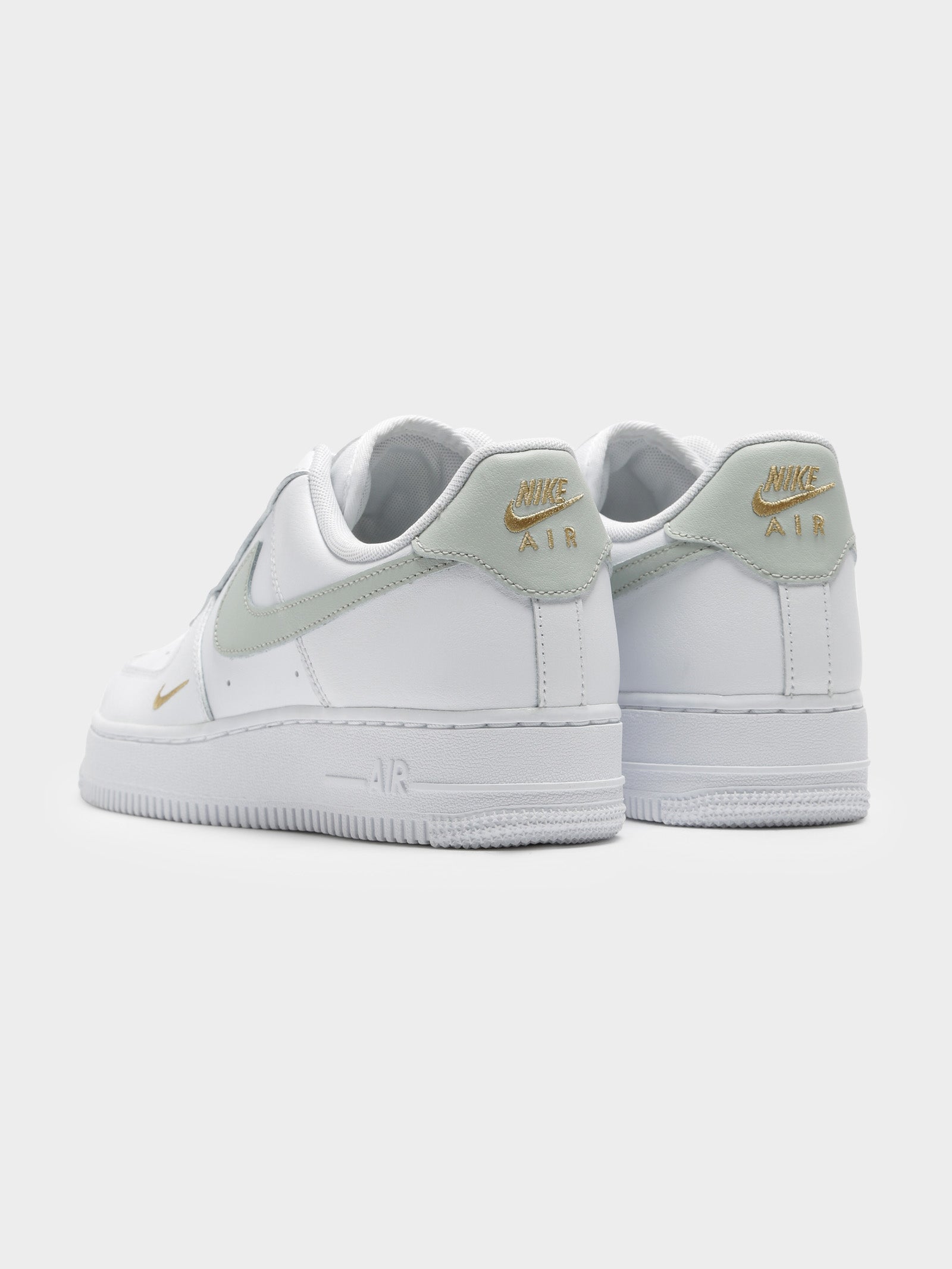Womens Air Force 1 '07 Sneakers in White & Grey