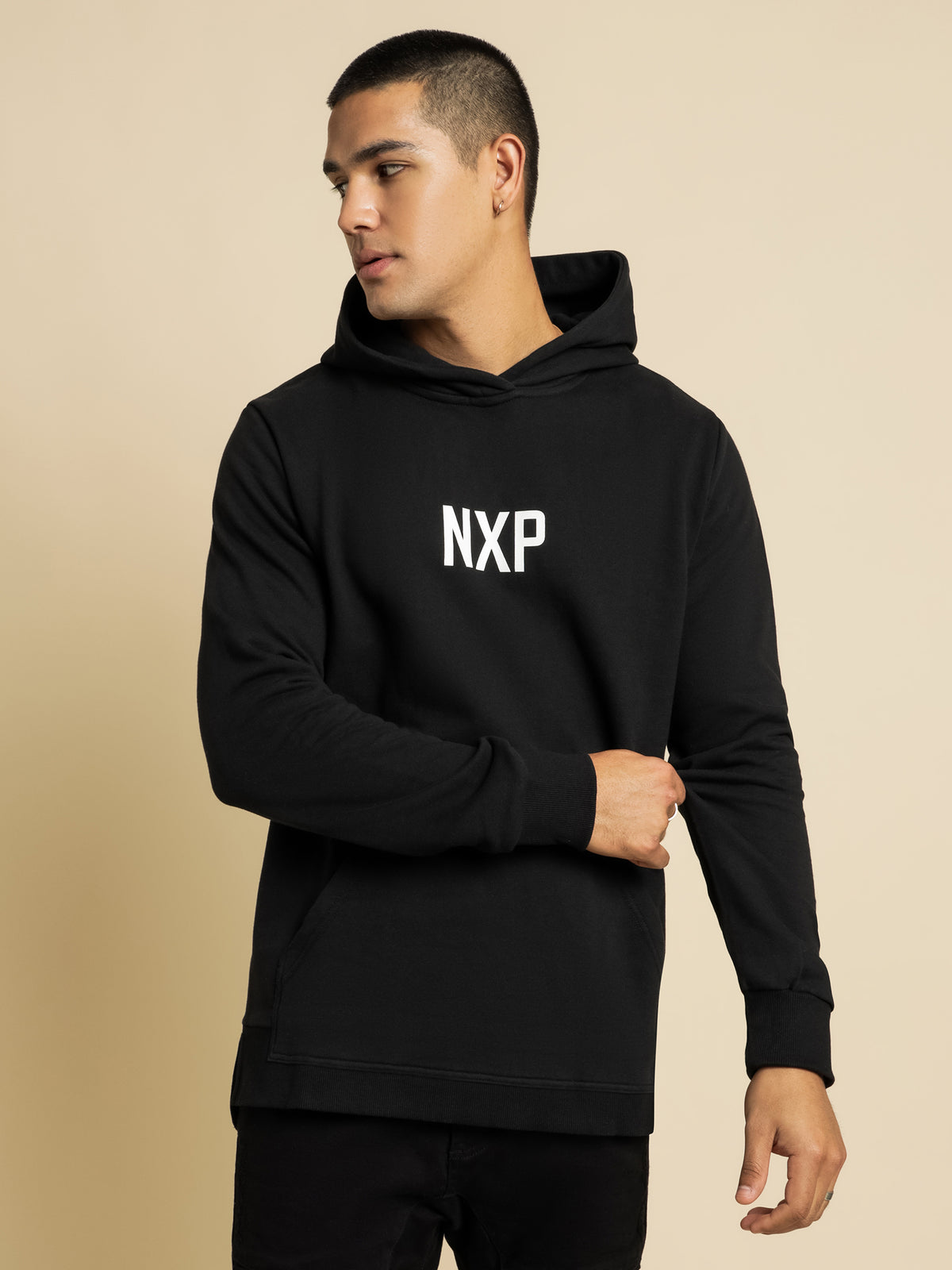Nena and Pasadena Become The Thunder Step Hooded Sweater in Jet Black | Black