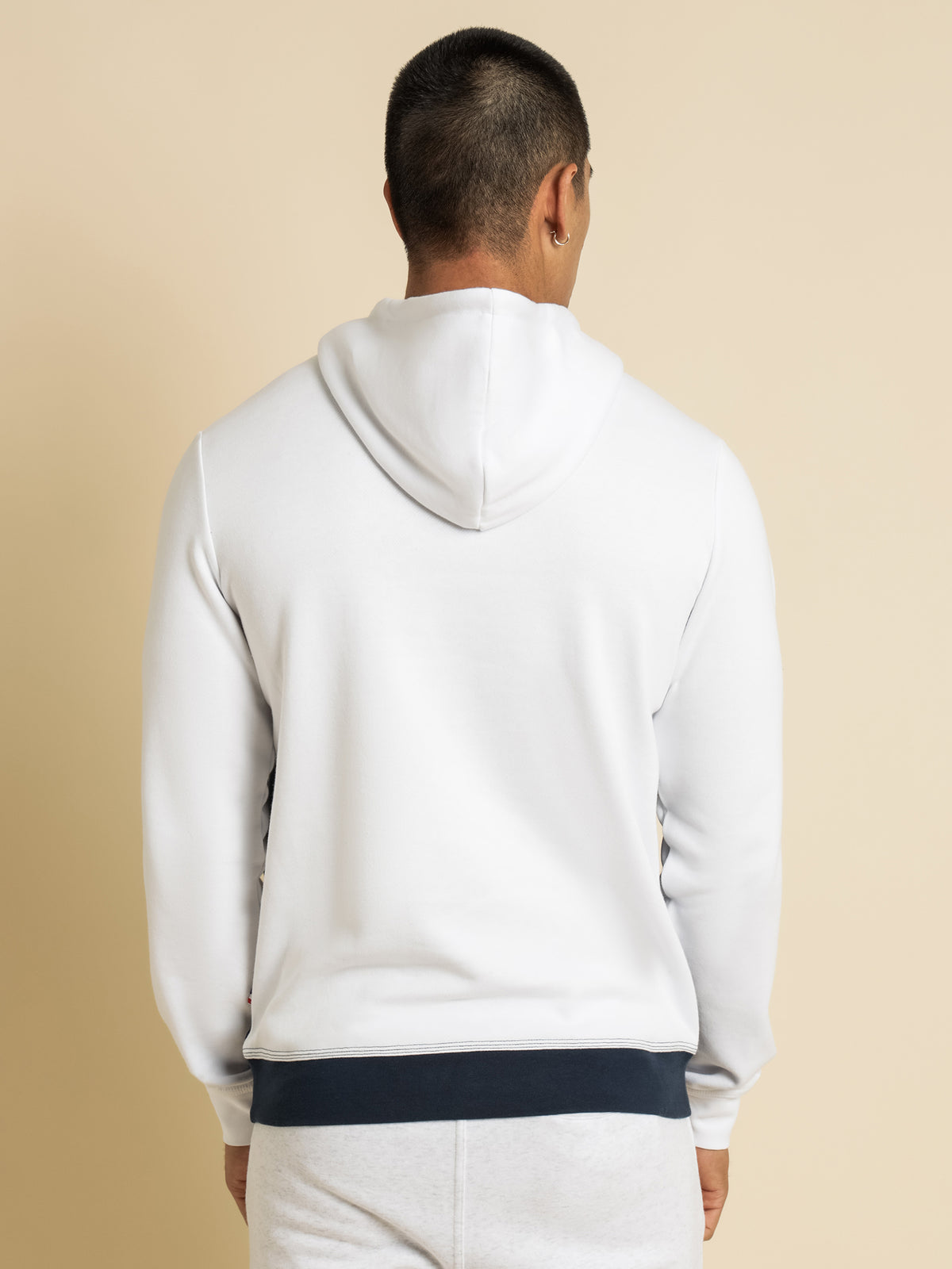 Georges Hooded Sweat in White