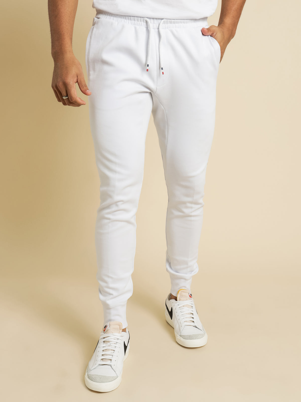 Roissey Foil Trackpants in White
