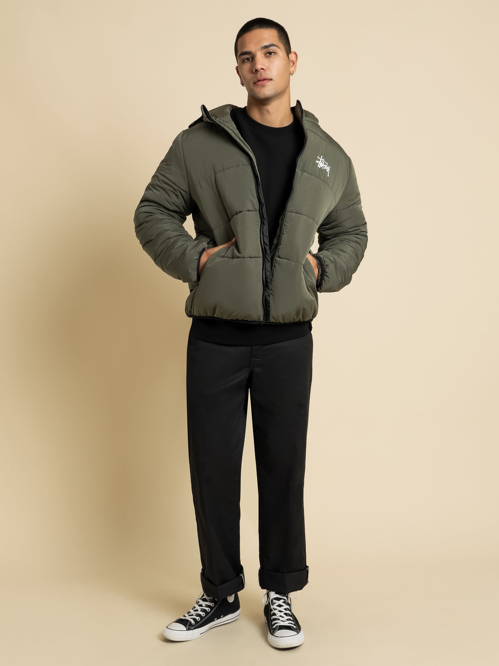 Graffiti Lightweight Puffer Jacket