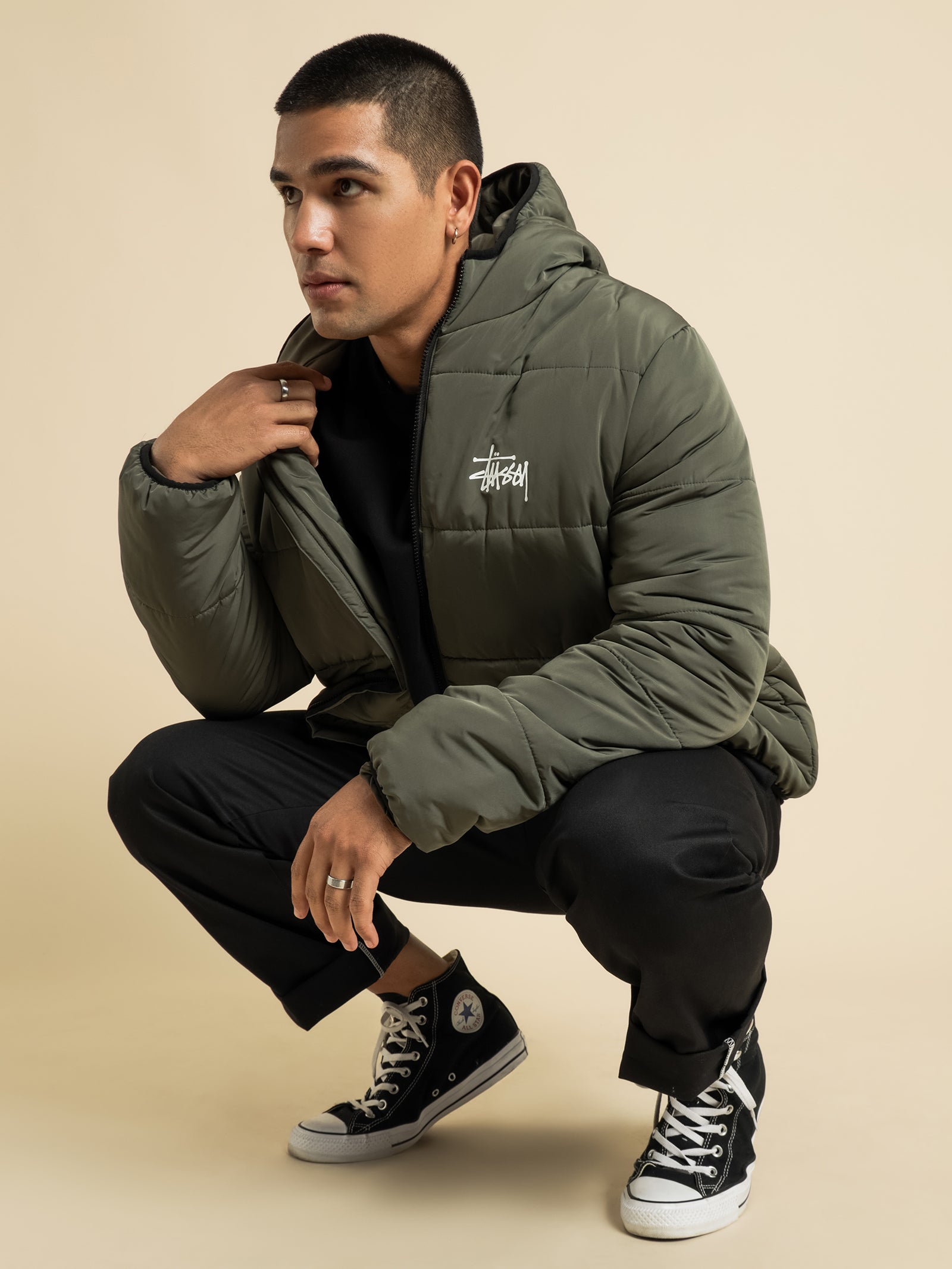 Graffiti Lightweight Puffer Jacket