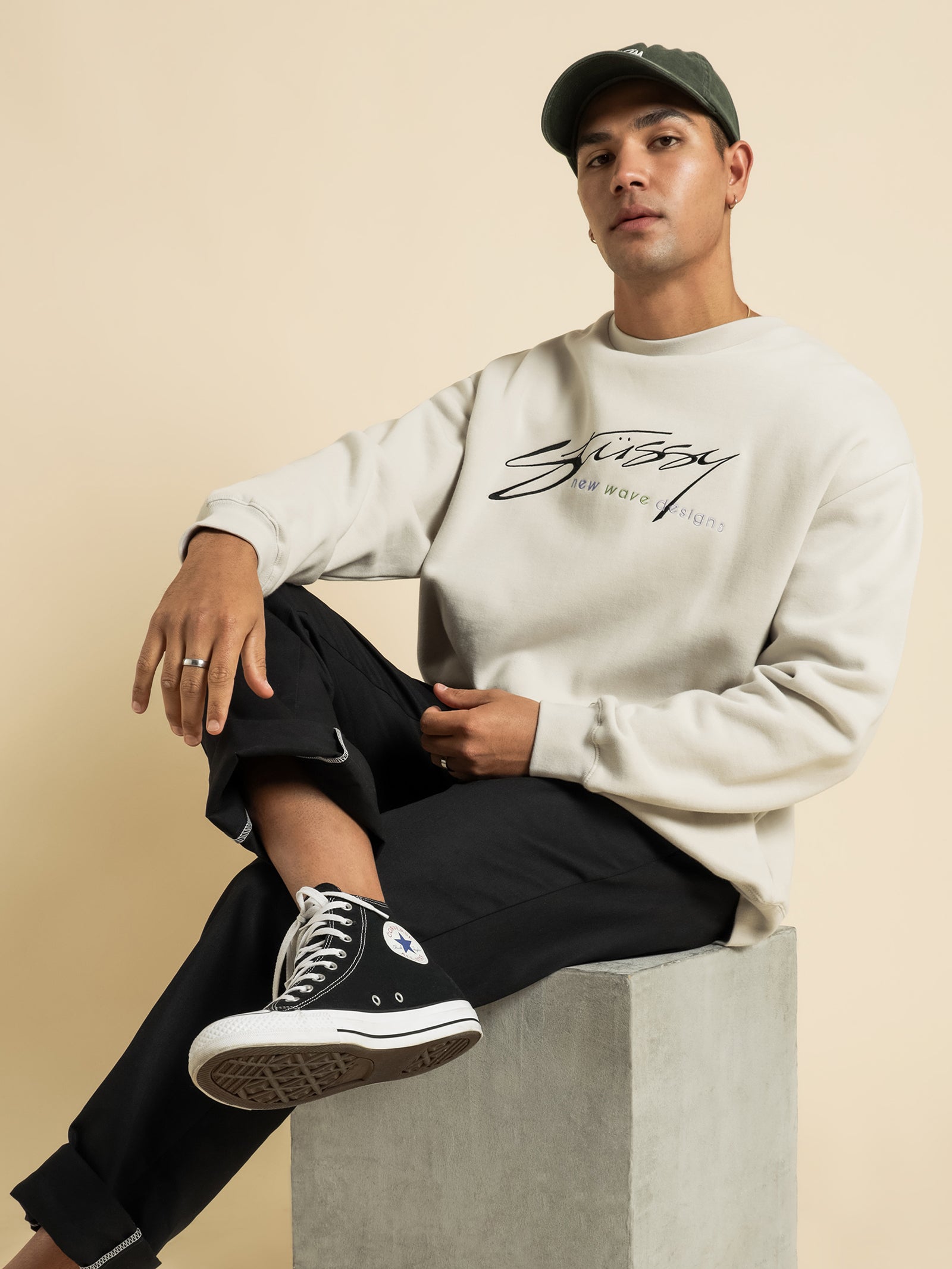 Stussy New Wave Crew Sweat
