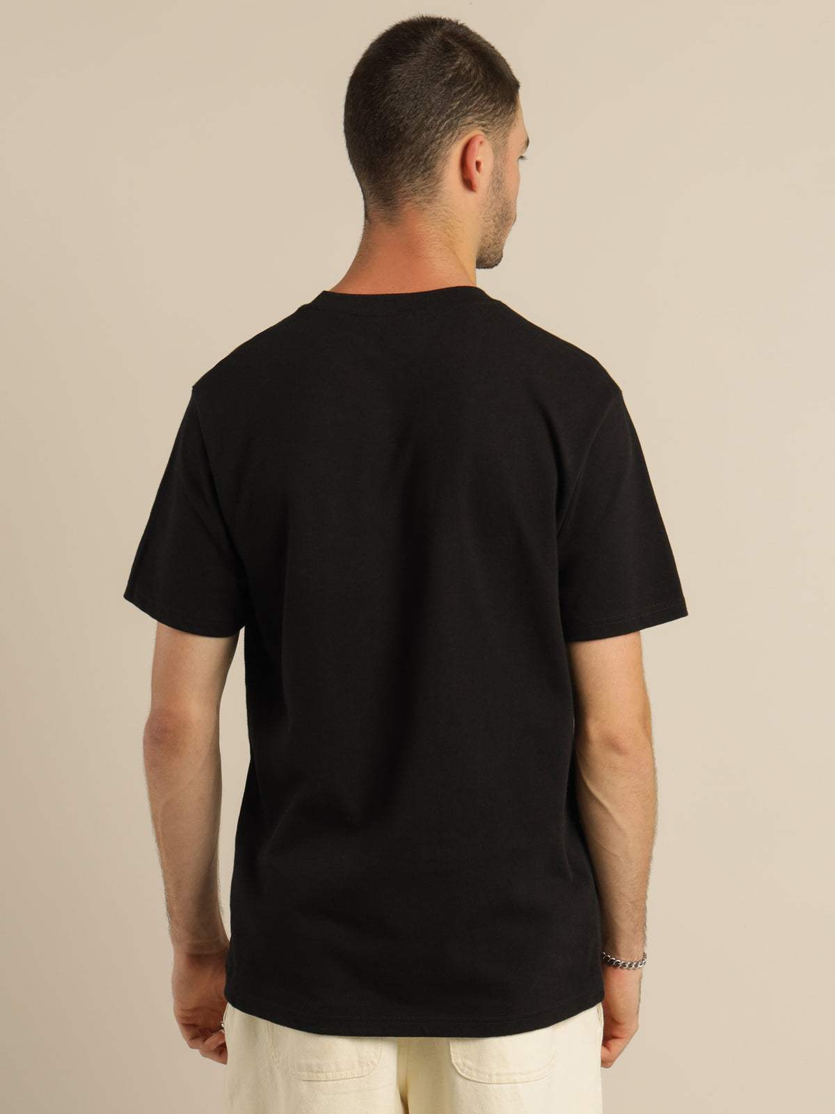 91 Slanted Pocket T-Shirt in Black