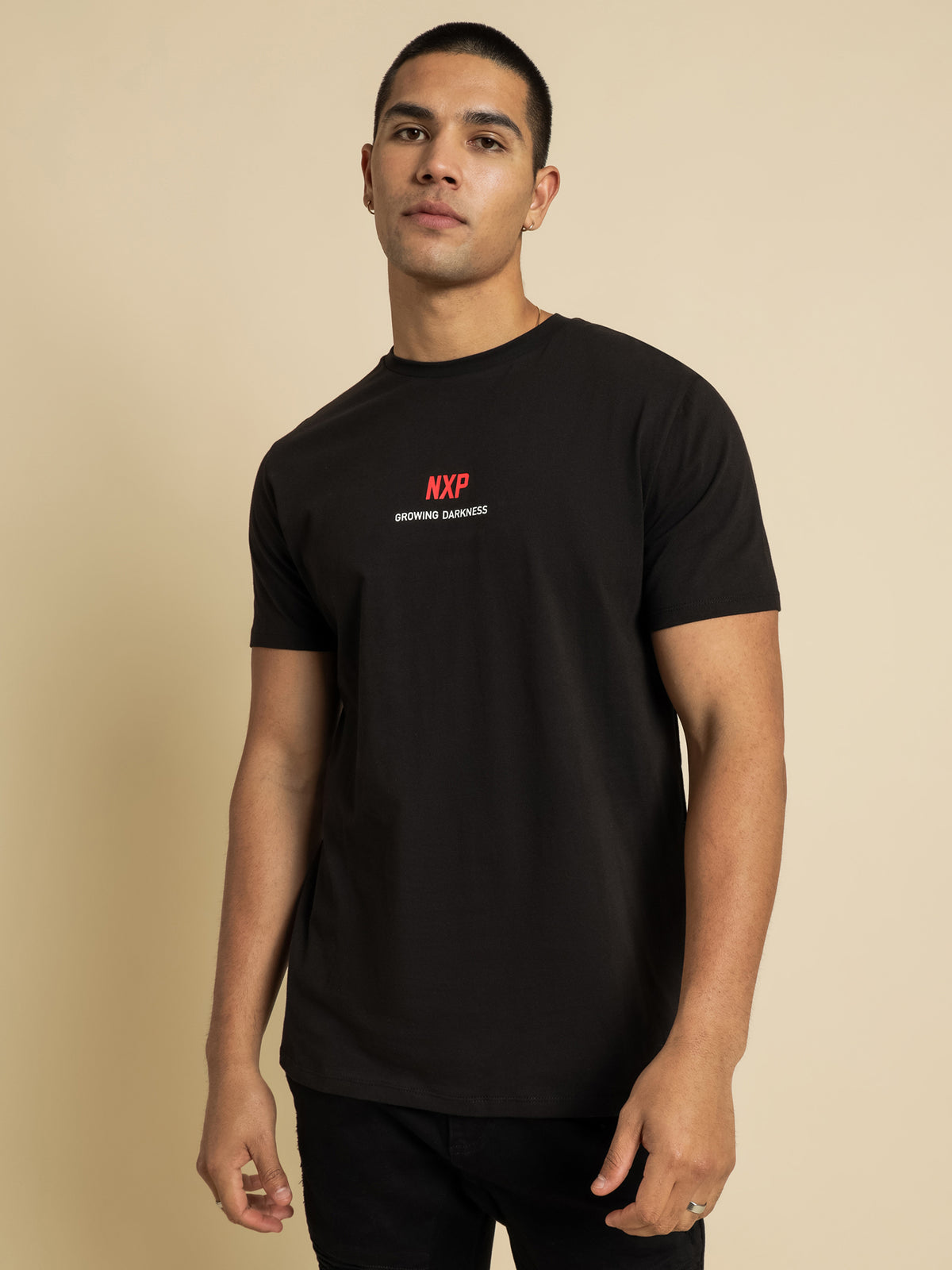 Nena and Pasadena Darkness Cape Back T-Shirt | Black