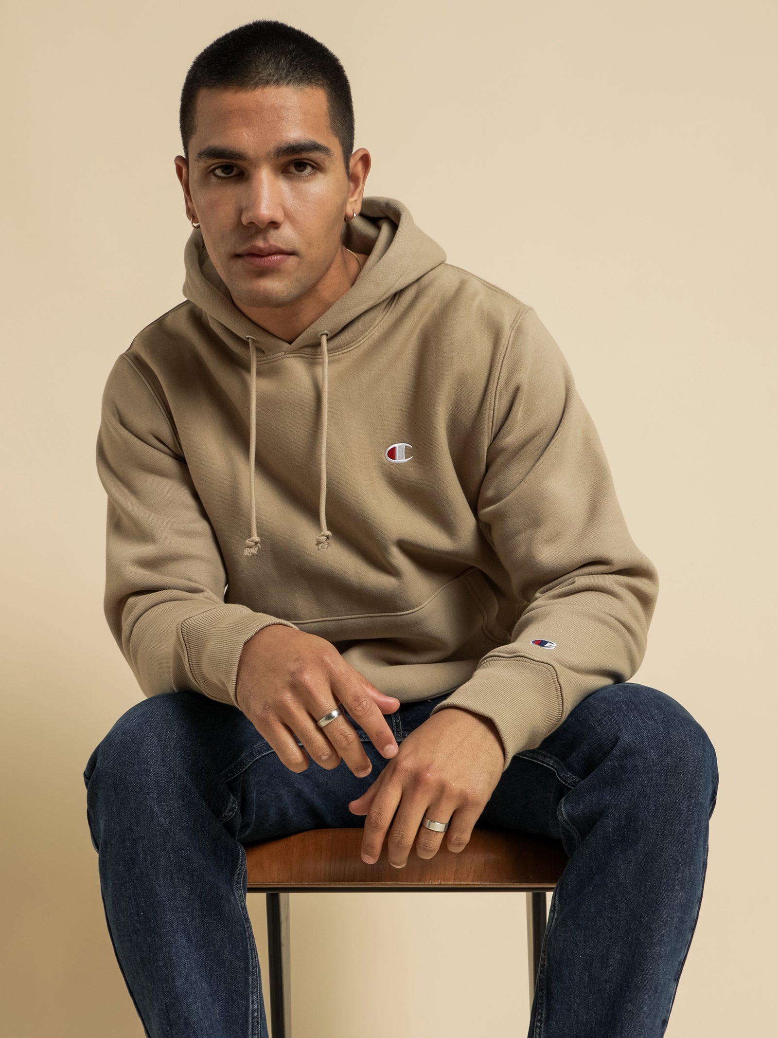 Country walnut champion hoodie Clearance