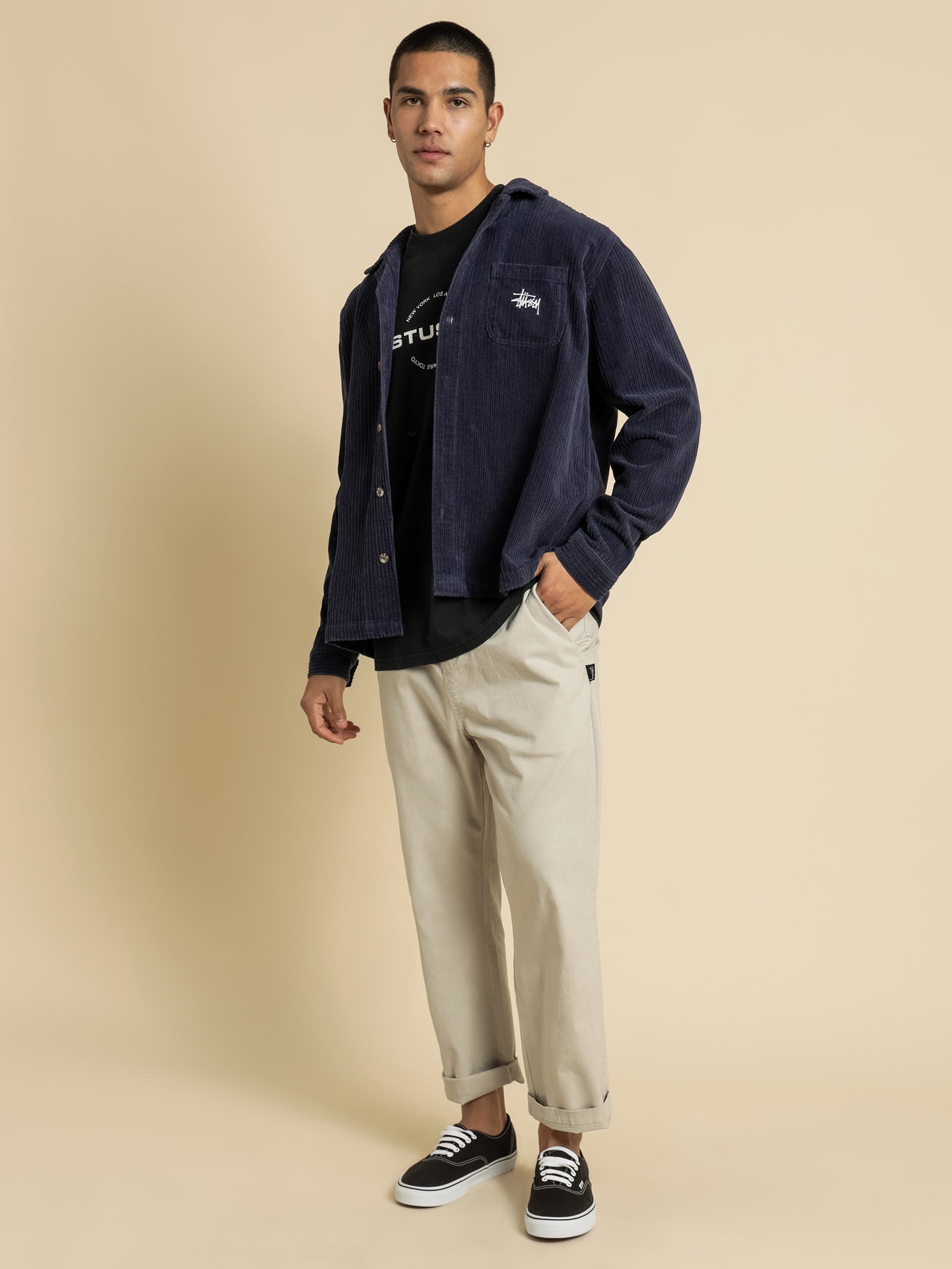 Murphy Corduroy Long Sleeve Button Up