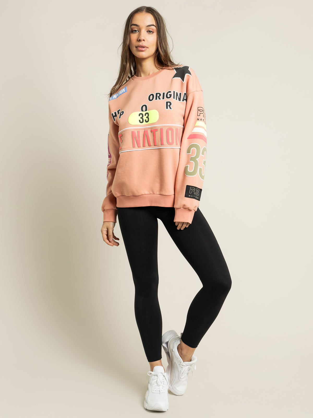 Pe Nation Eastbrook Sweater | Coral Mid