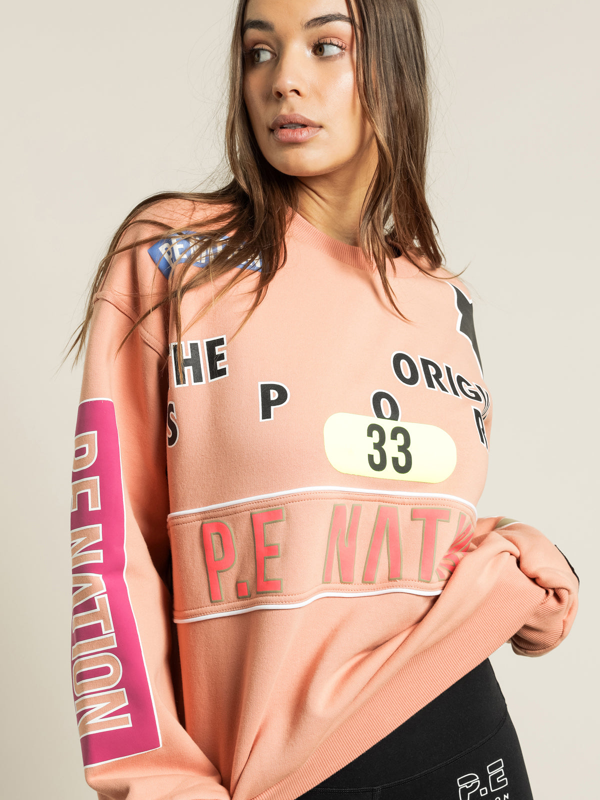 Pe Nation Eastbrook Sweater | Coral Mid