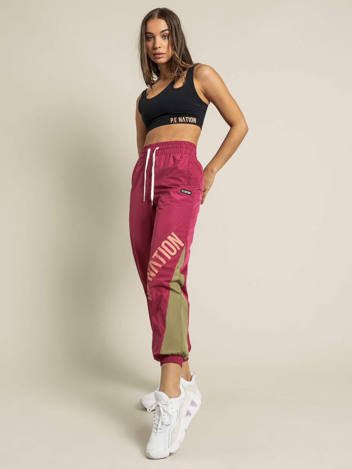 Box Out Pants in Magenta