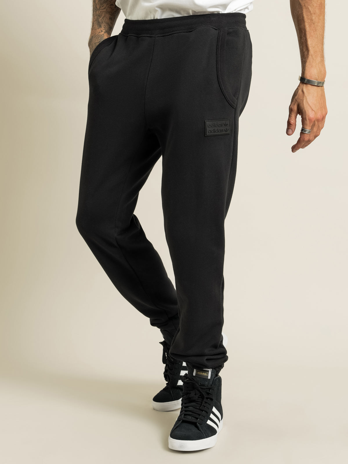 Silicone Sweatpants in Black