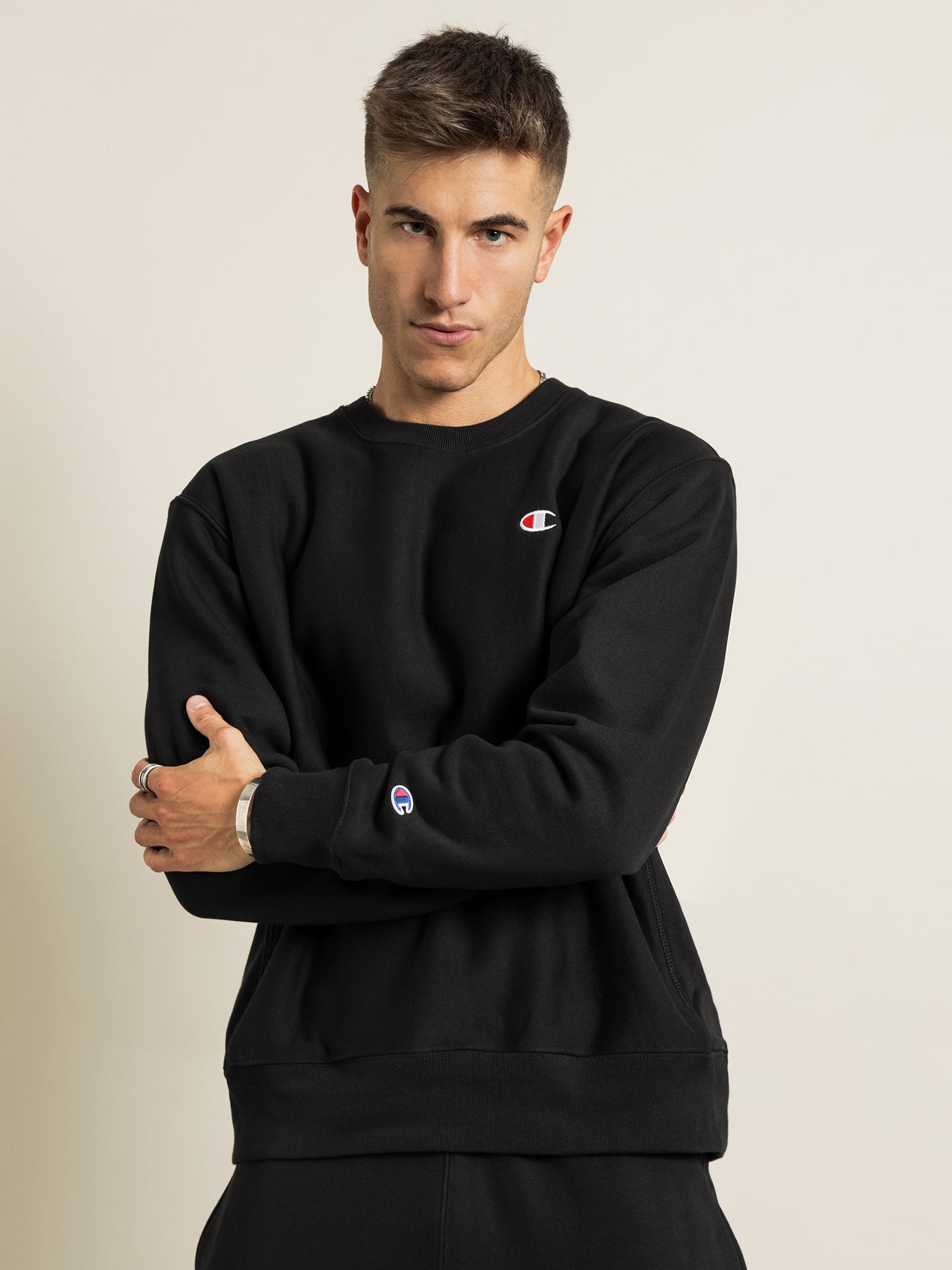 Reverse Weave Crew Jumper