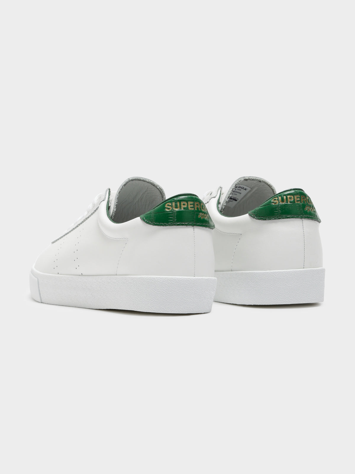 Womens 2869 Club S Crocoback in White &amp; Green