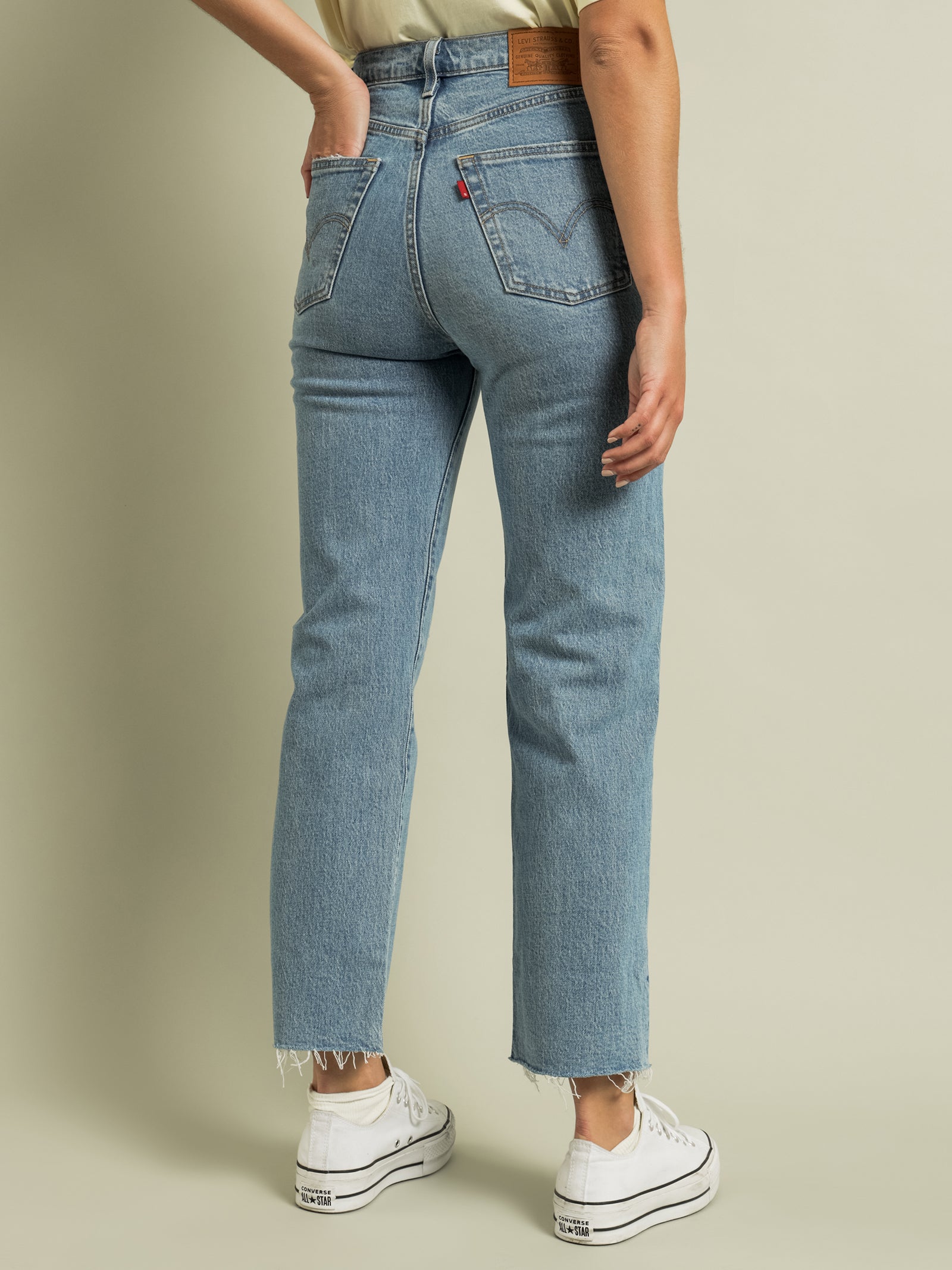 Ribcage Straight Ankle Corduroy Pants