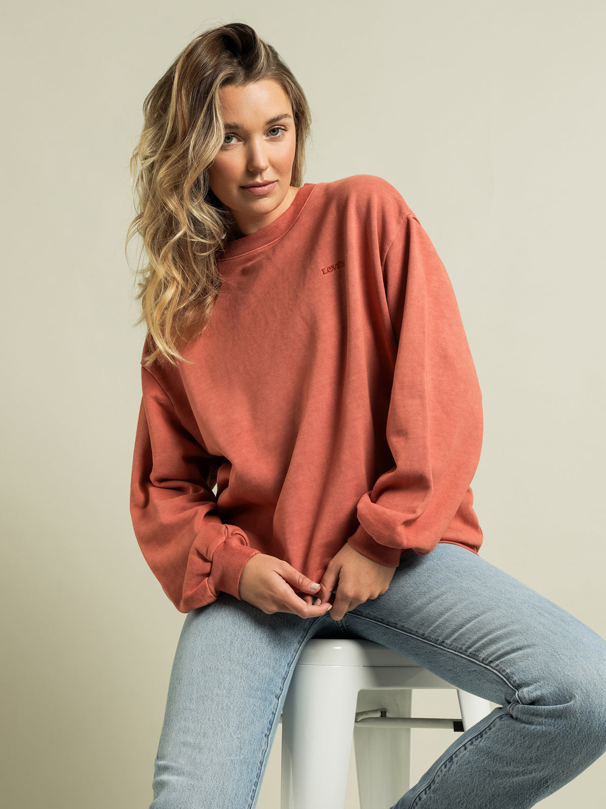 Melrose Slouchy Crew Neck in Aragon