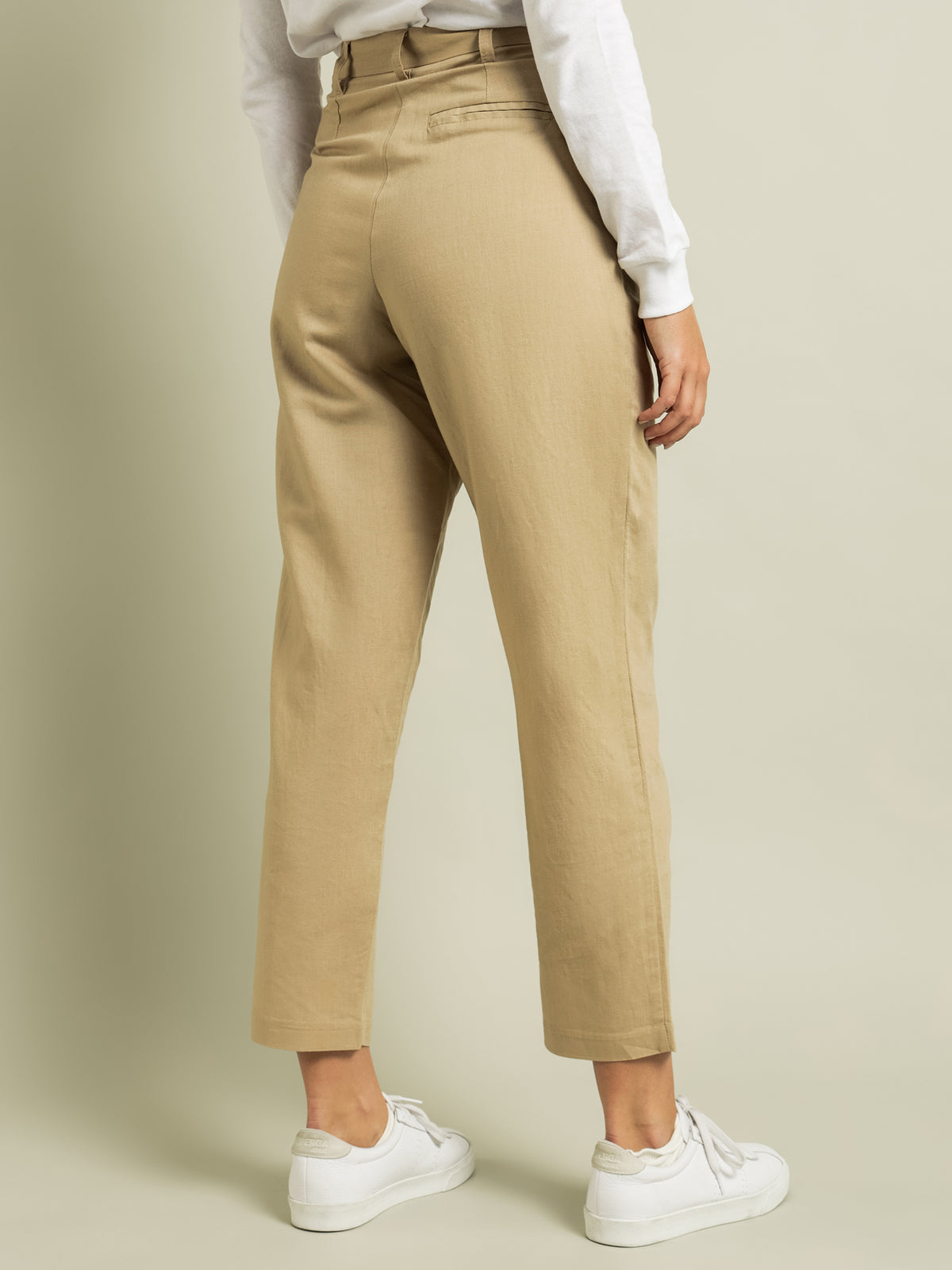 Elina Tailored Pants in Tan