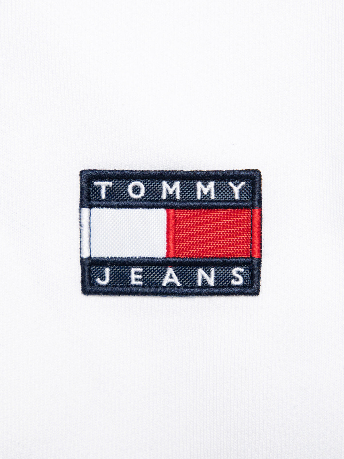 Tommy Badge Hoodie in White