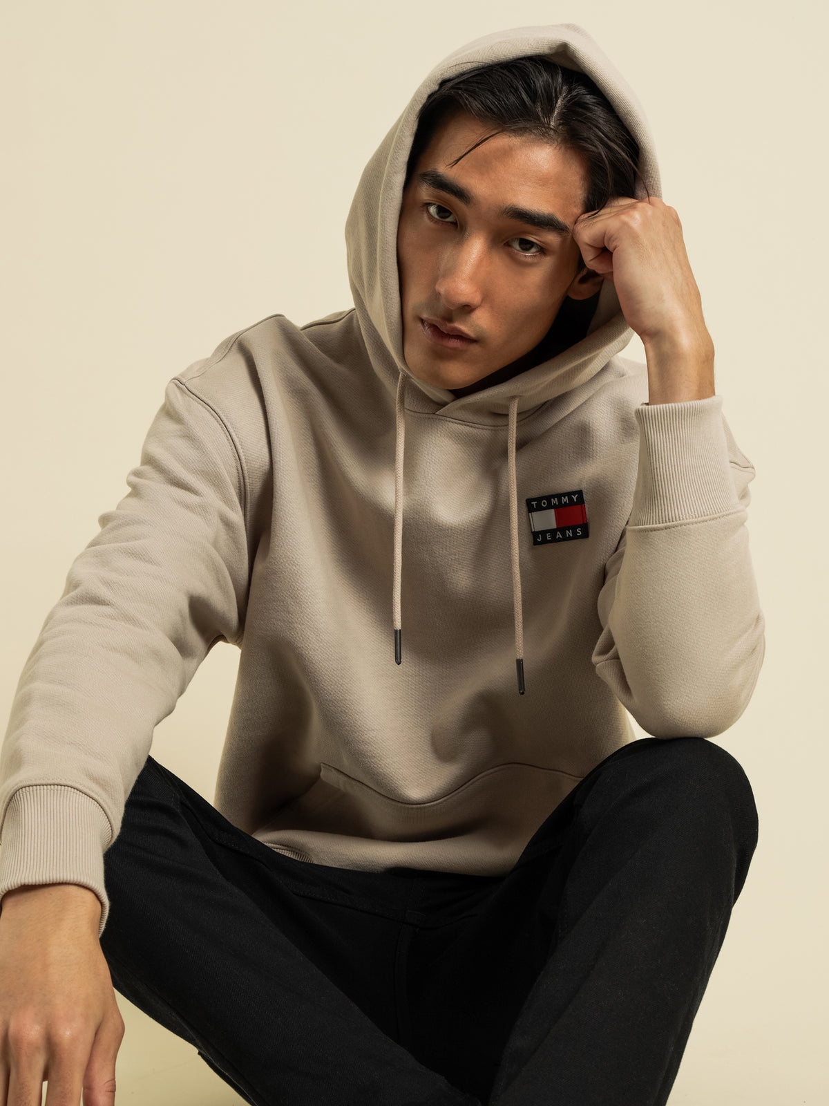 Tommy Hilfiger Tommy Badge Hoodie | Beige